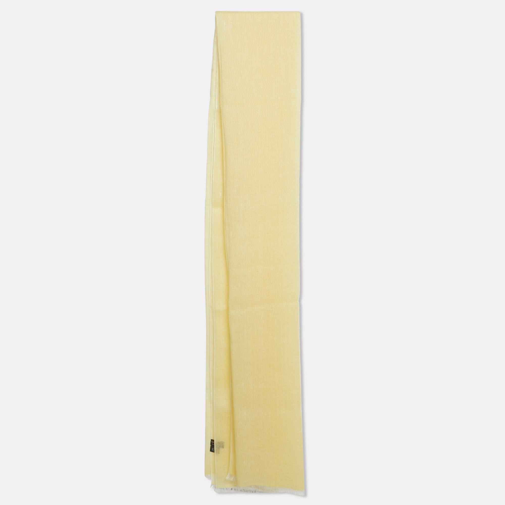 

Loro Piana Yellow Linen &Baby Cashmere Scarf