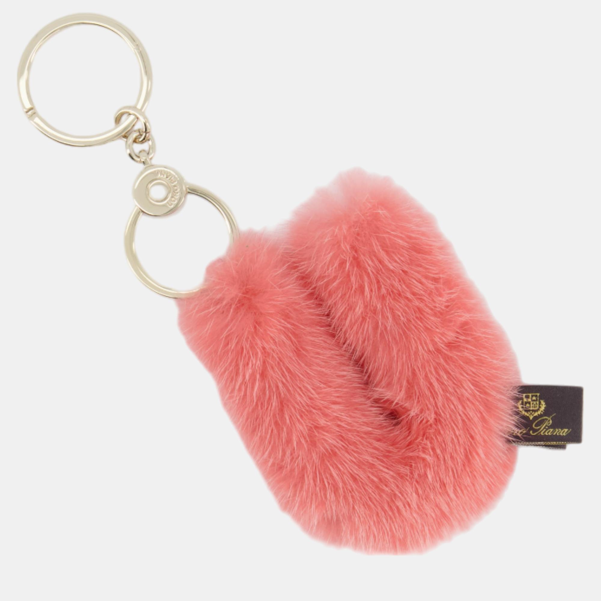 

Loro Piana Letter U Pink Key Ring Accessory