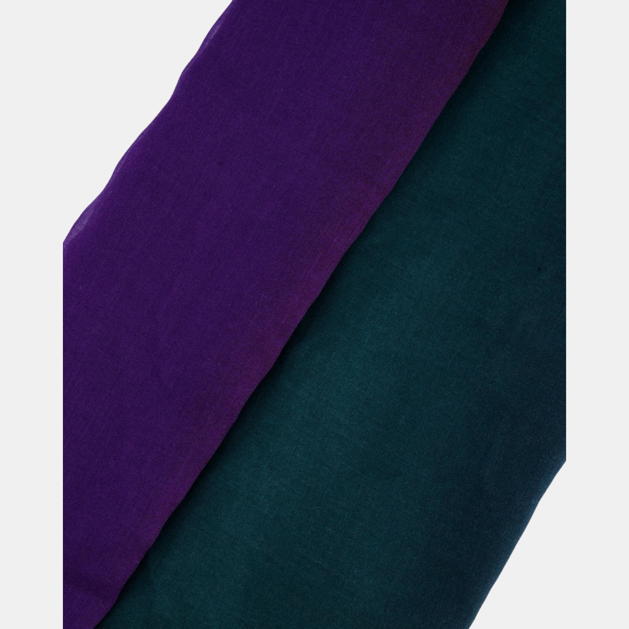 

Loro Piana Red, Navy and Green Ombre Scarf