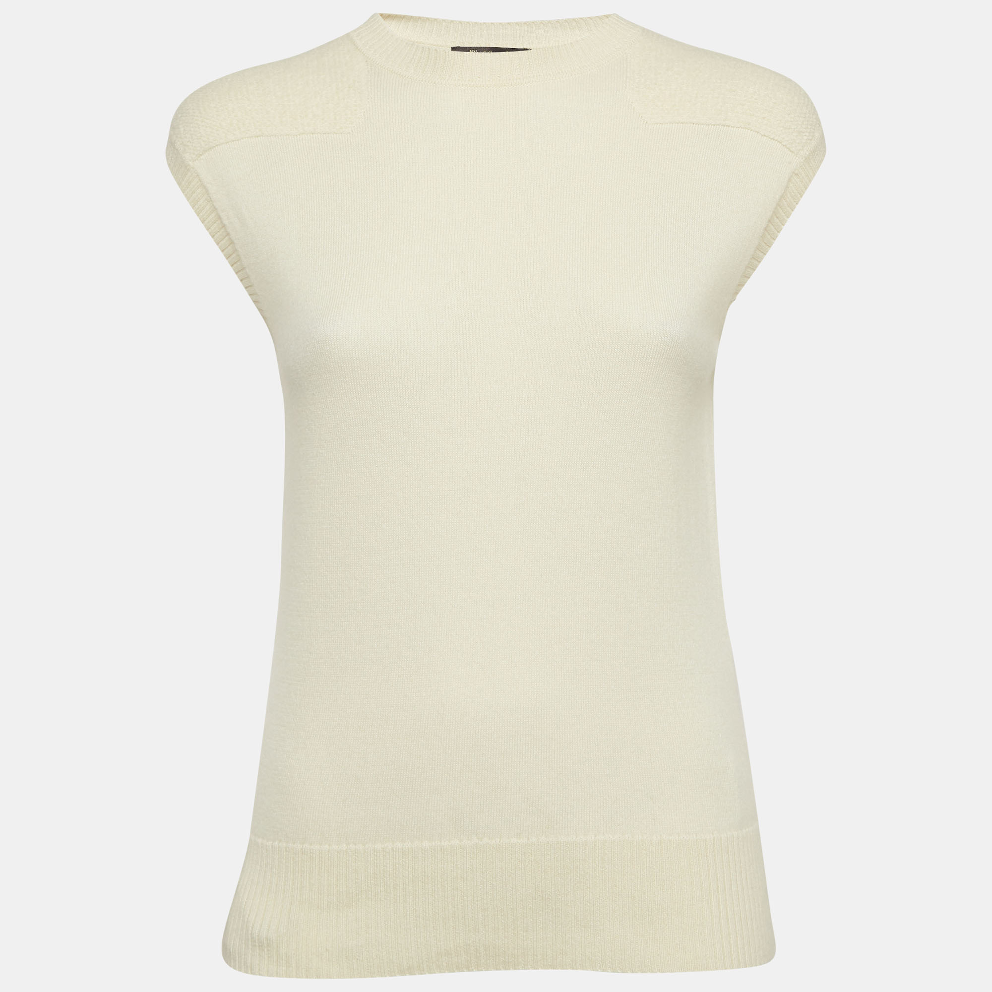 

Loro Piana Cream Cashmere Knit Vest S