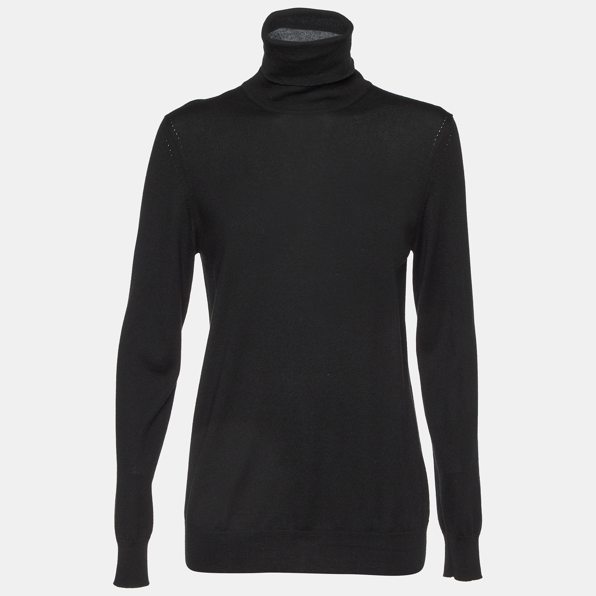 

Loro Piana Black Cashmere Turtle Neck Sweater L