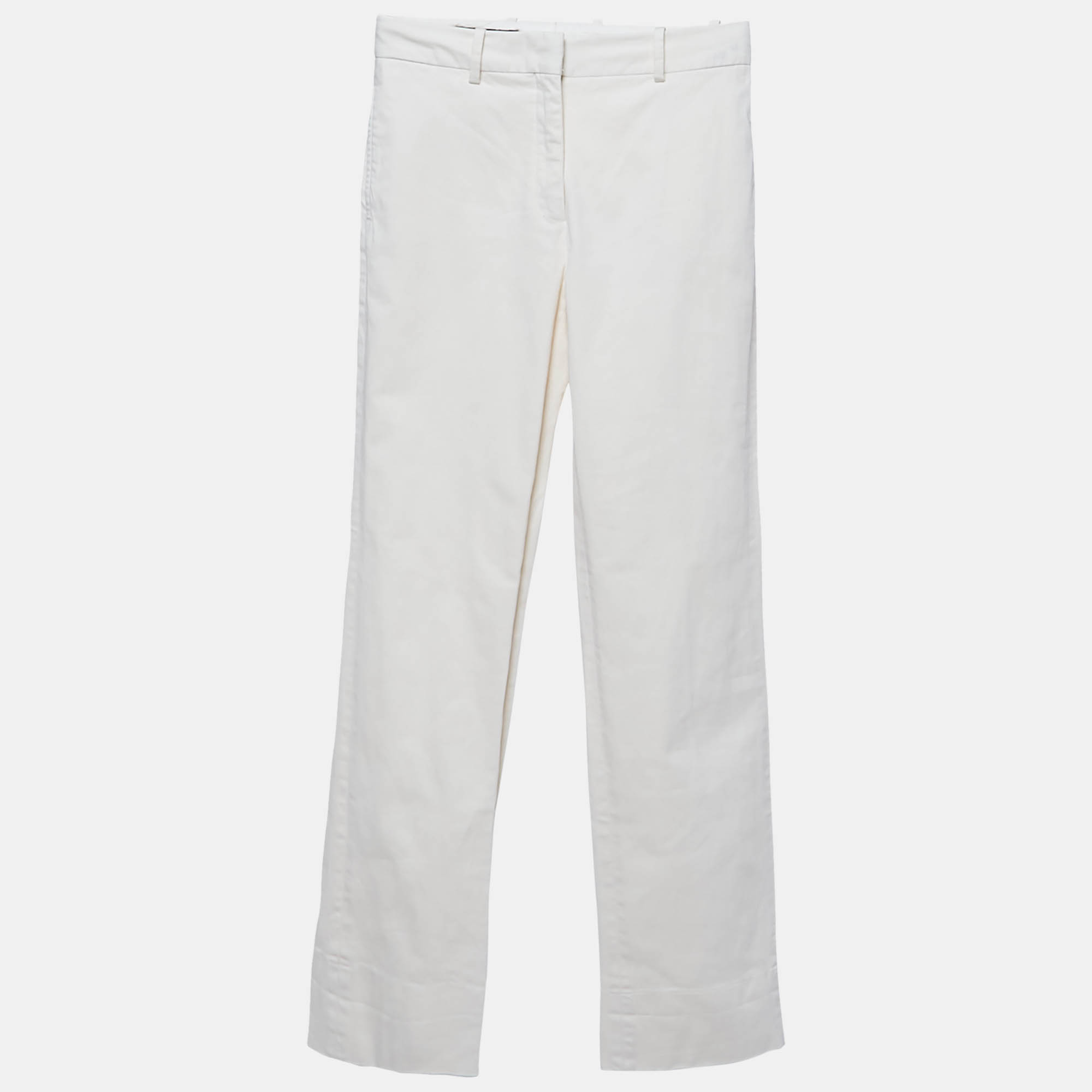 

Loro Piana Off White Cotton Trousers S