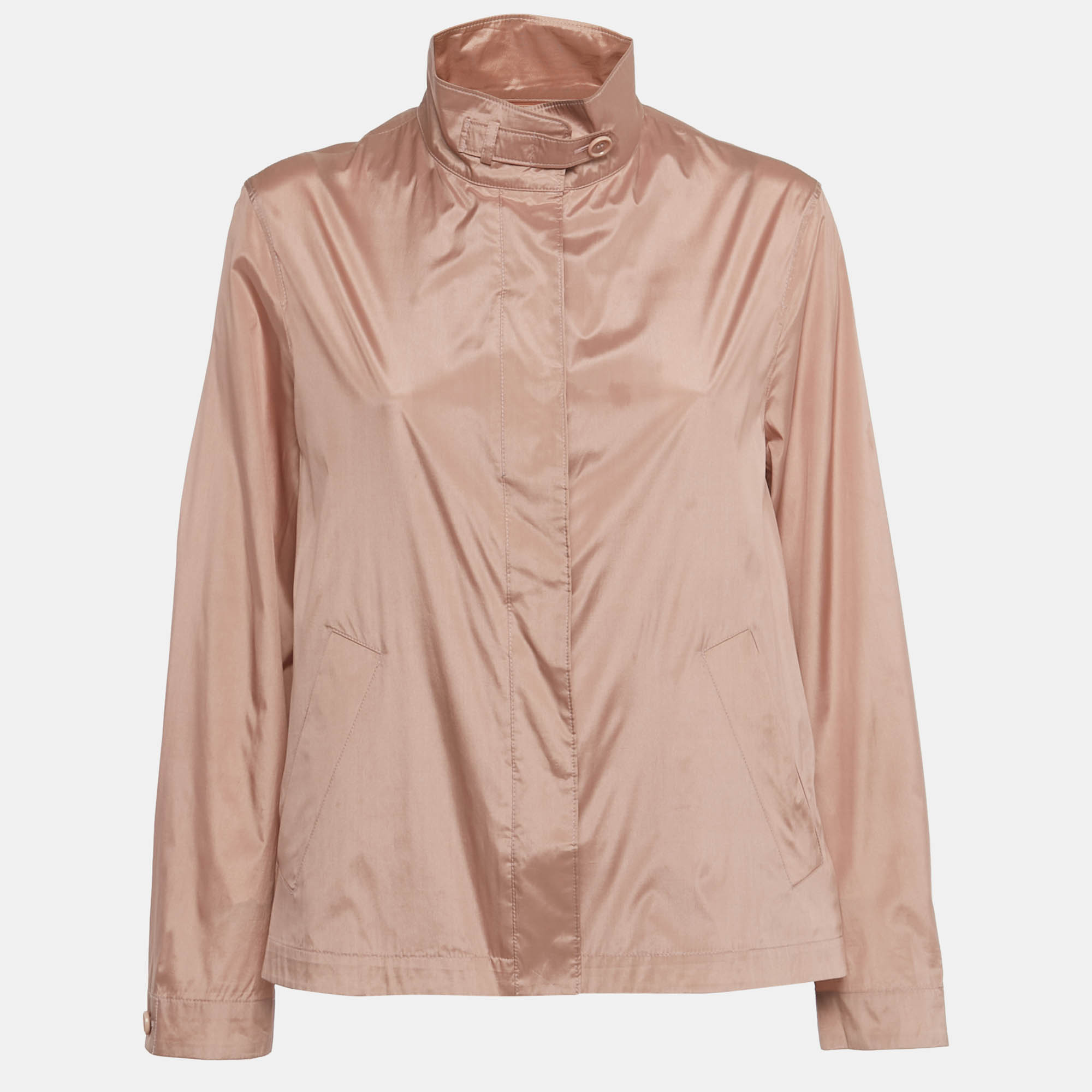 

Loro Piana Blush Pink Silk Blend Travelers Jacket M