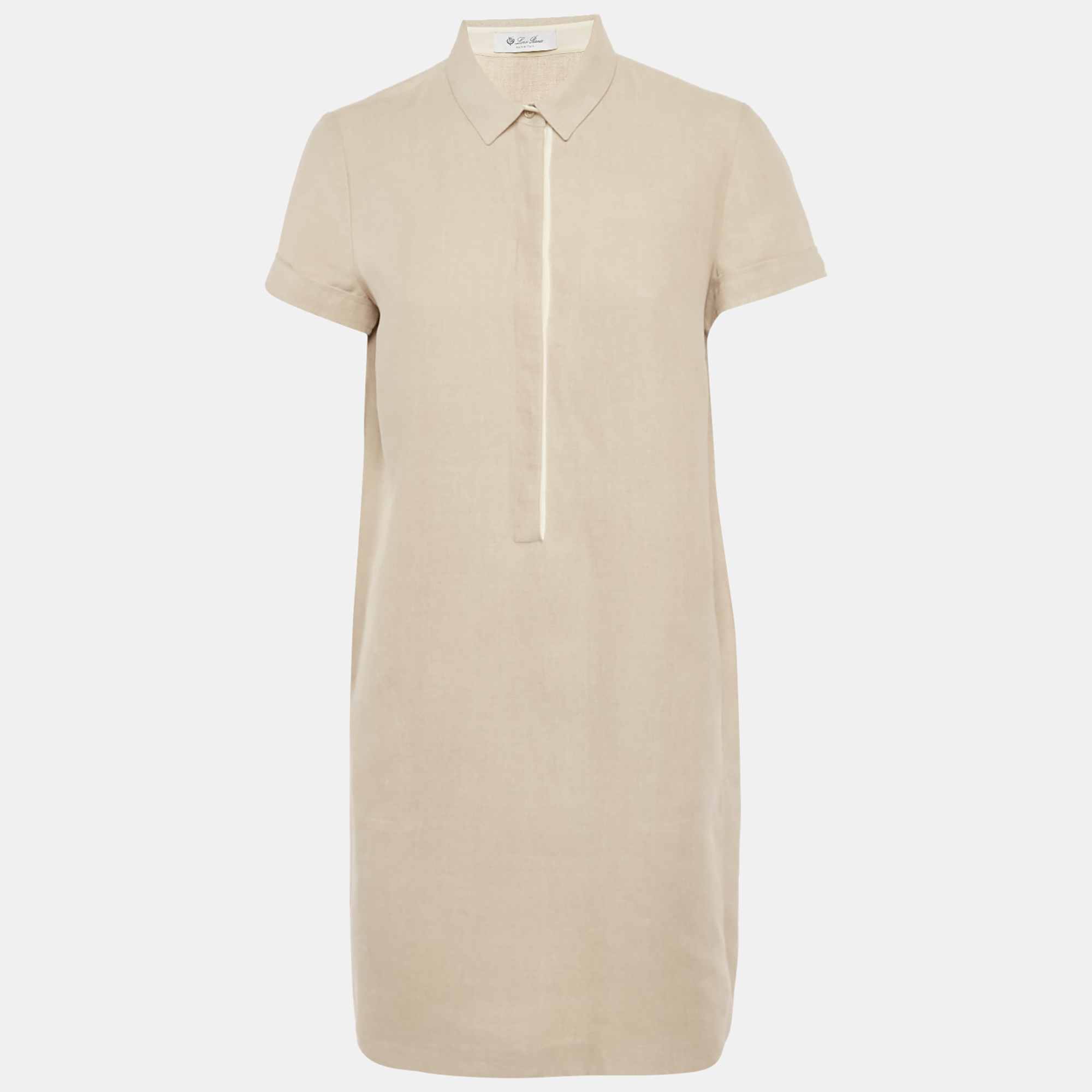 

Loro Piana Beige Linen Shift Dress M