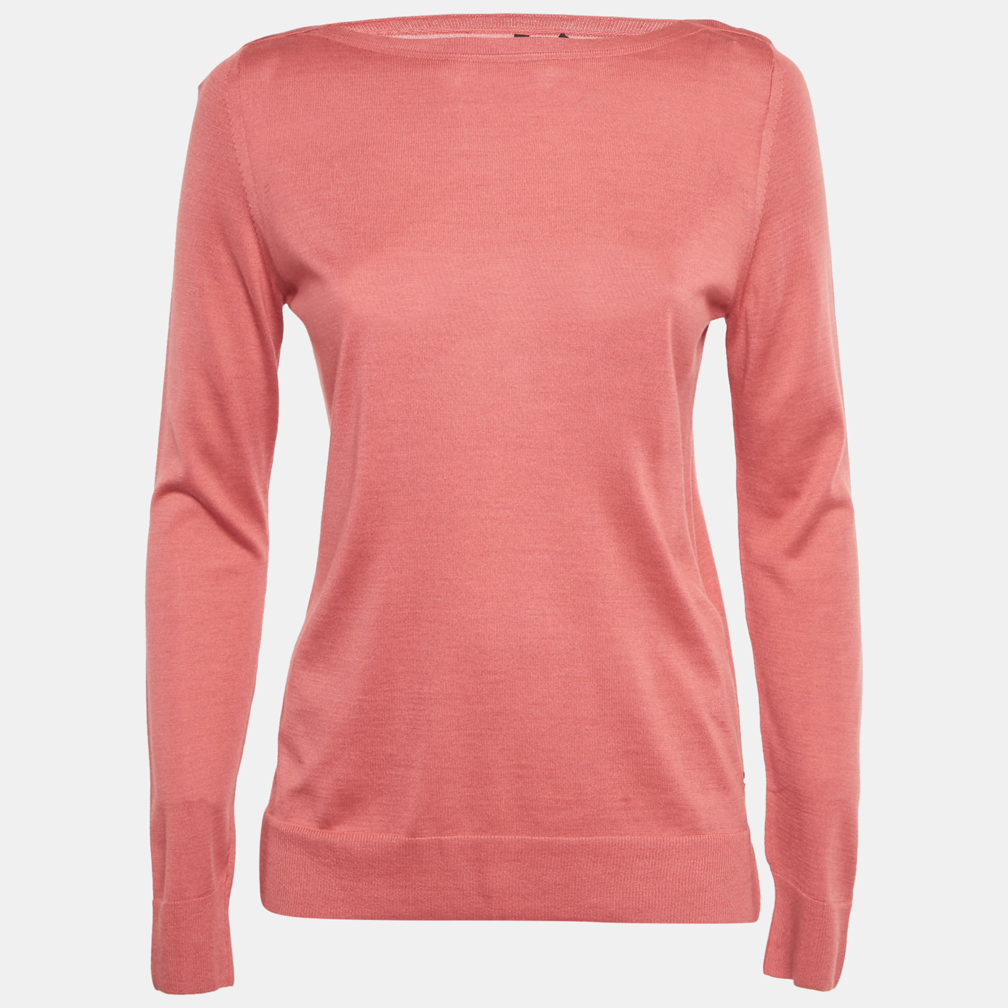

Loro Piana Pink Silk Knit Crewneck Sweater S