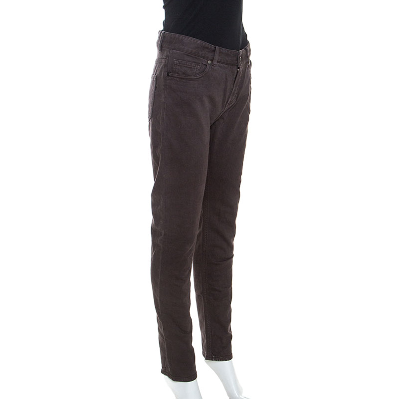 

Loro Piana Brown Denim Straight Fit Jeans