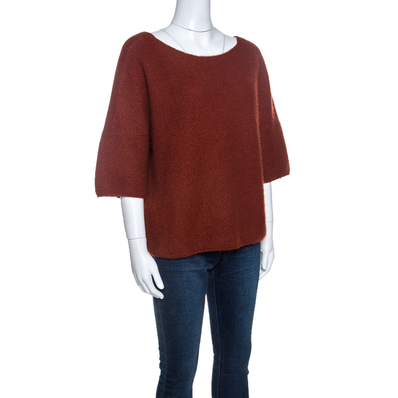 

Loro Piana Cinnamon Brown Cashmere Knit Sweater