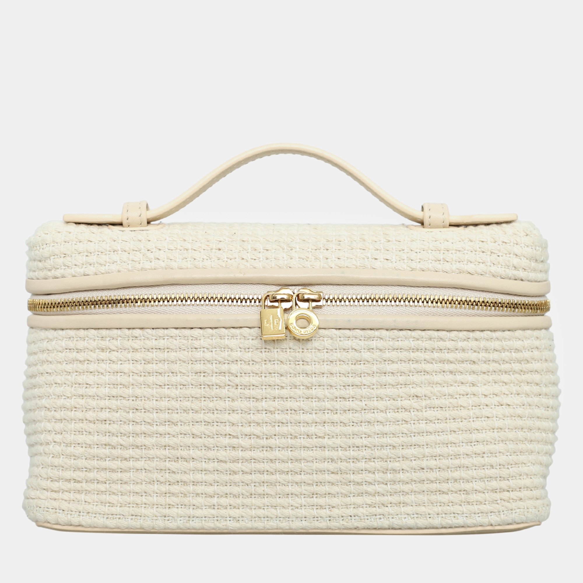 

Loro Piana L19 Extra Pocket Woven Bag, Cream