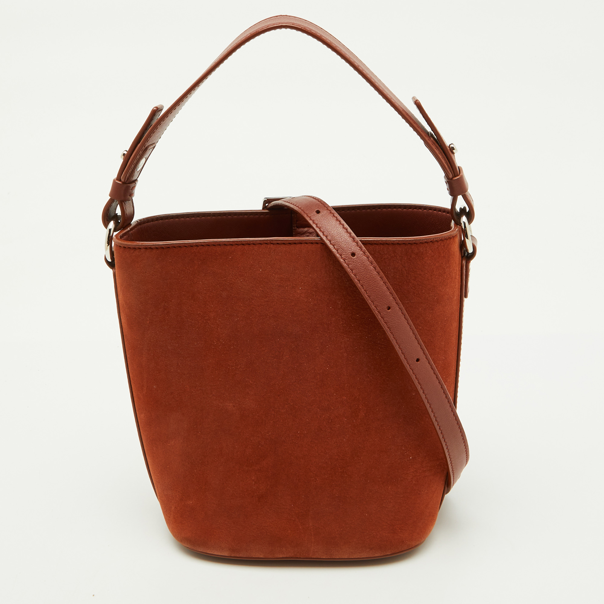 

Loro Piana Brown Nubuck Leather Crossbody Bag