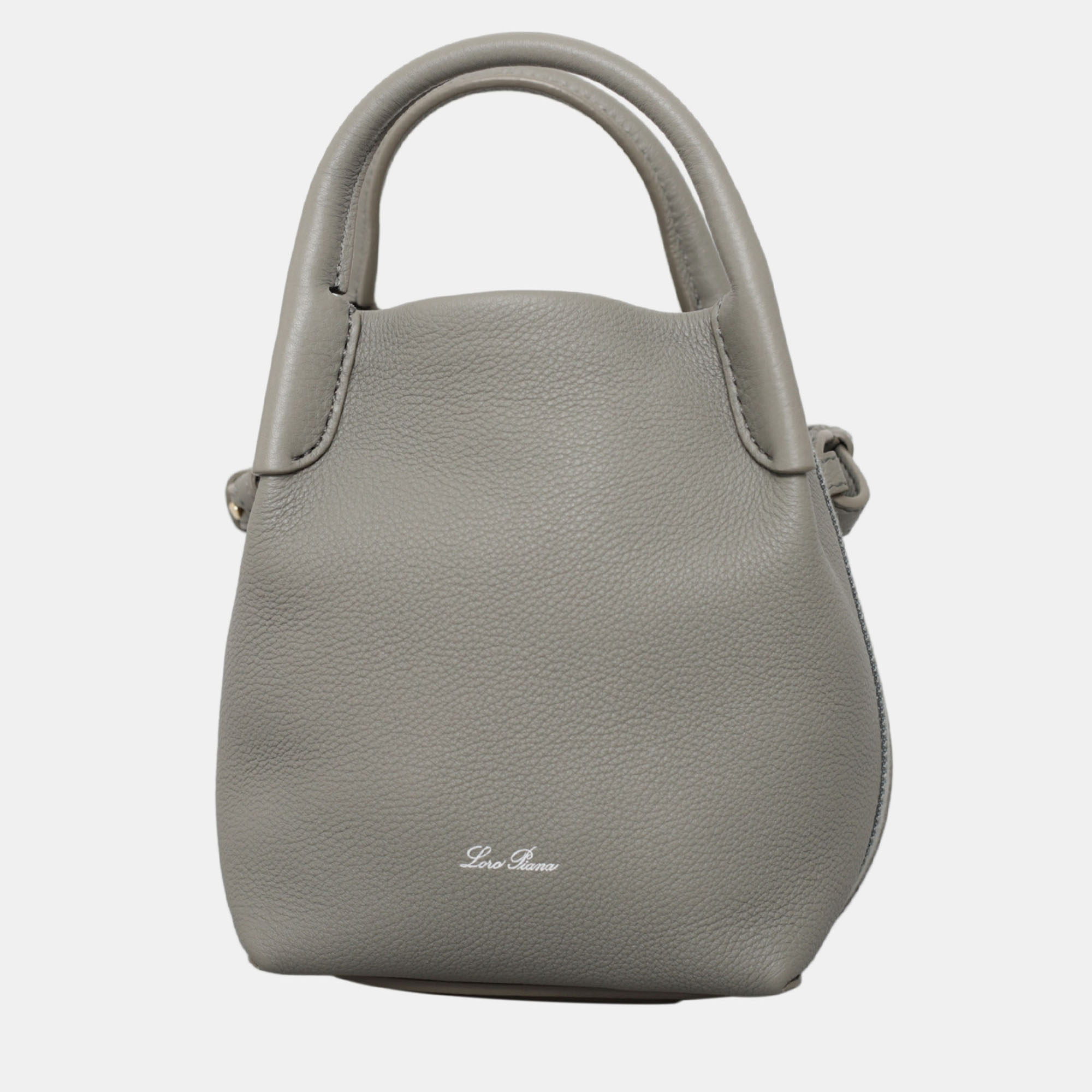 

Loro Piana Micro Bale Bag, Grey