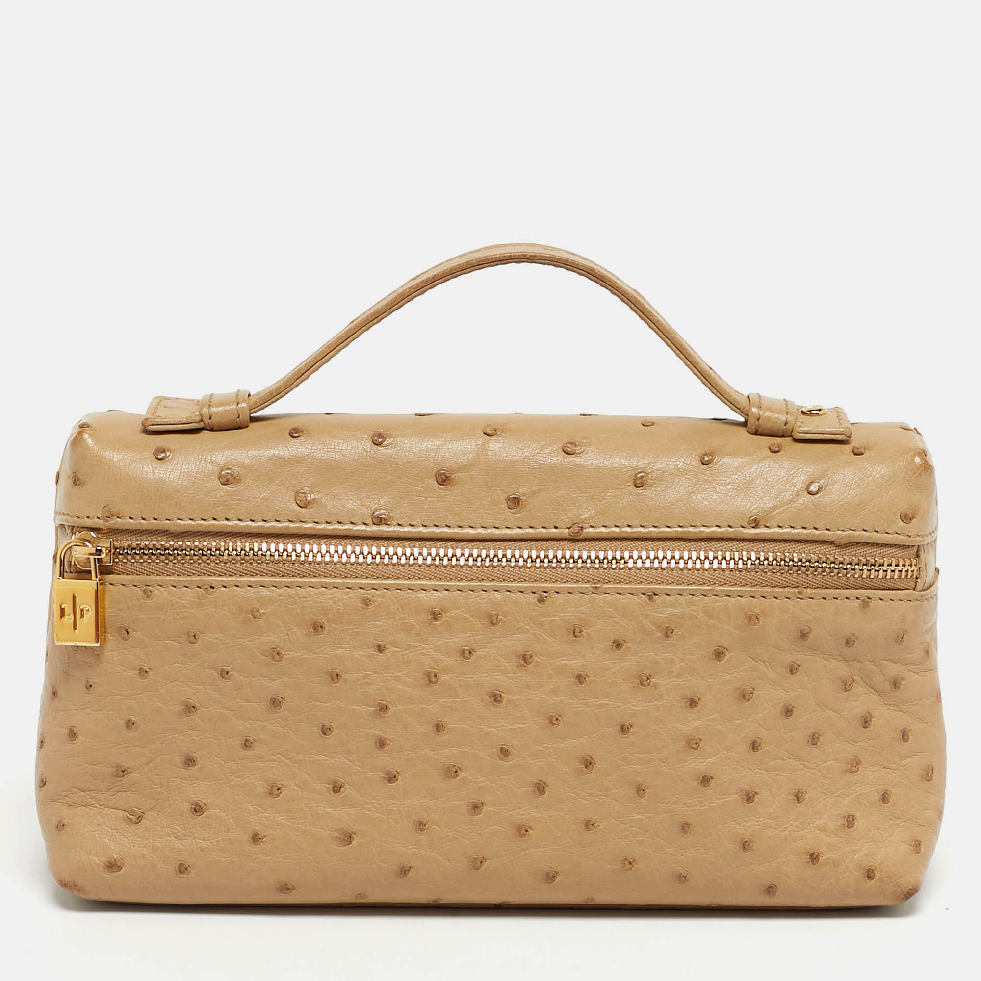 

Loro Piana Beige Ostrich L19 Extra Pocket Pouch