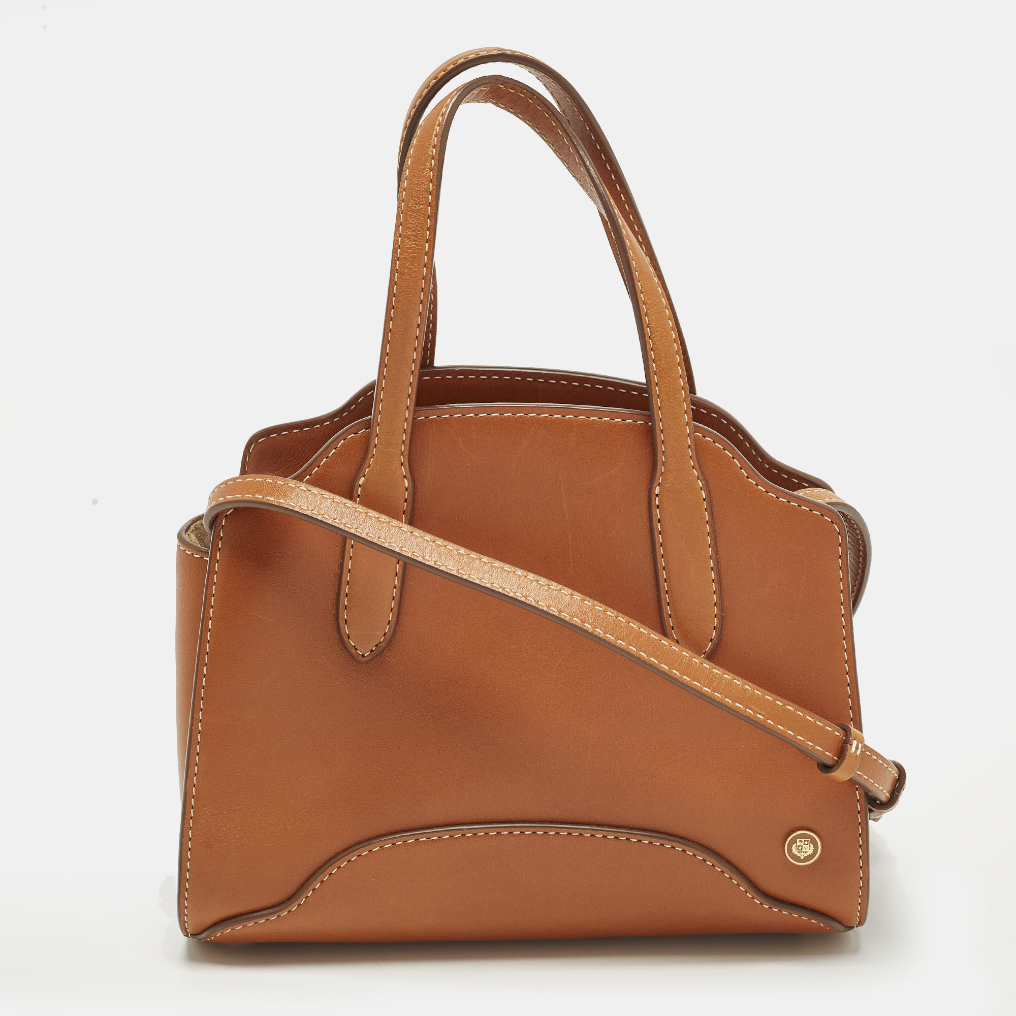 

Loro Piana Sesia Micro Brown Leather Tote