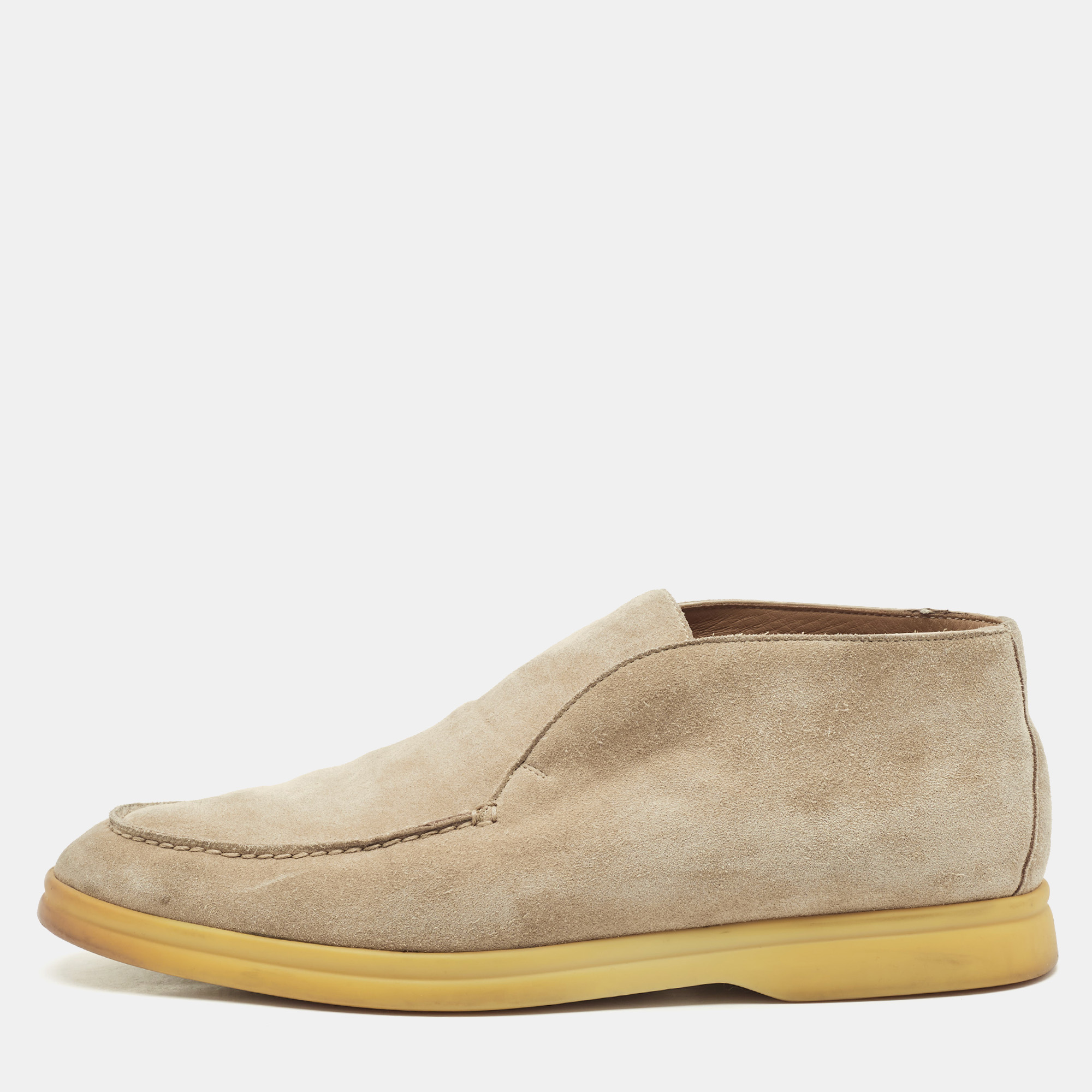

Loro Piana Beige Suede Open Walk Ankle Boots Size