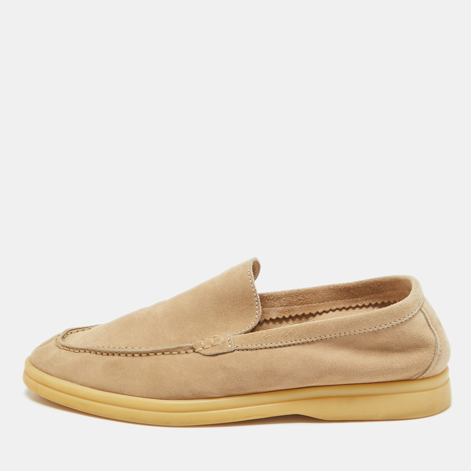 

Loro Piana Beige Suede Summer Walk Loafers Size