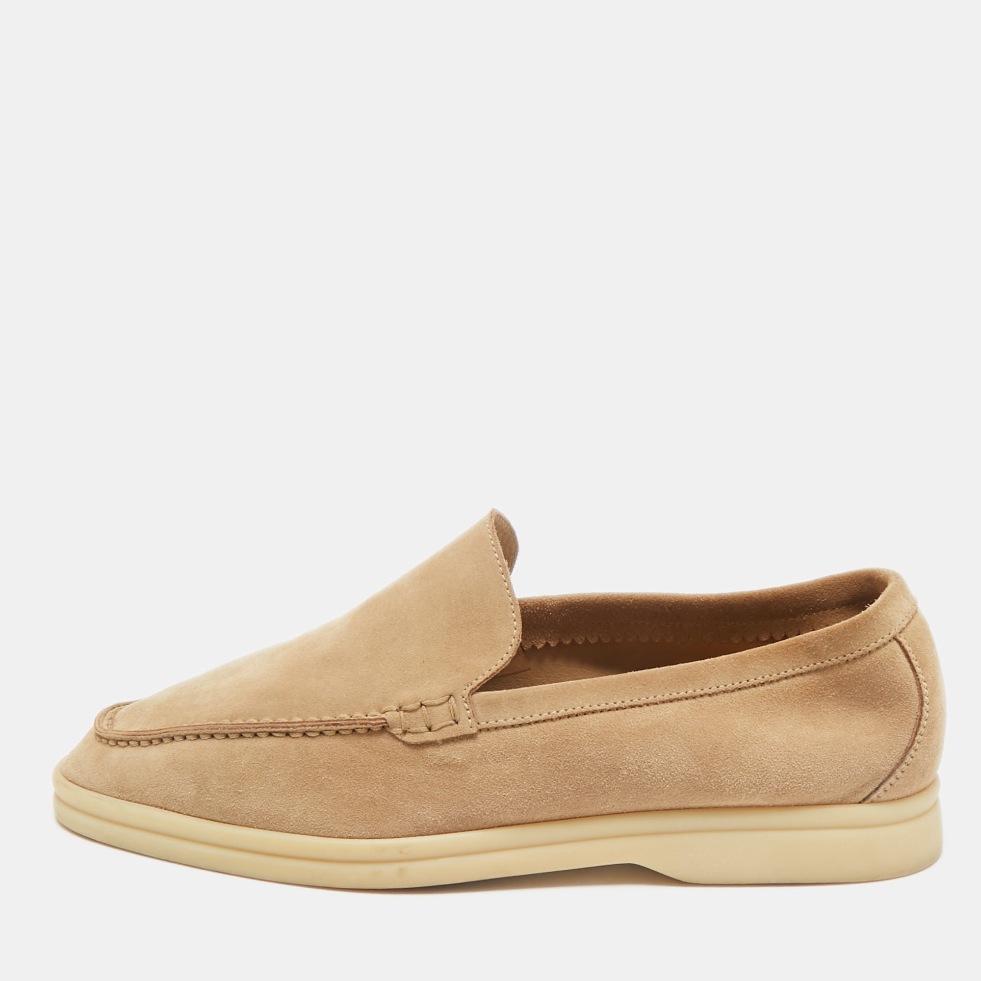 

Loro Piana Beige Suede Summer Charms Walk Loafers Size