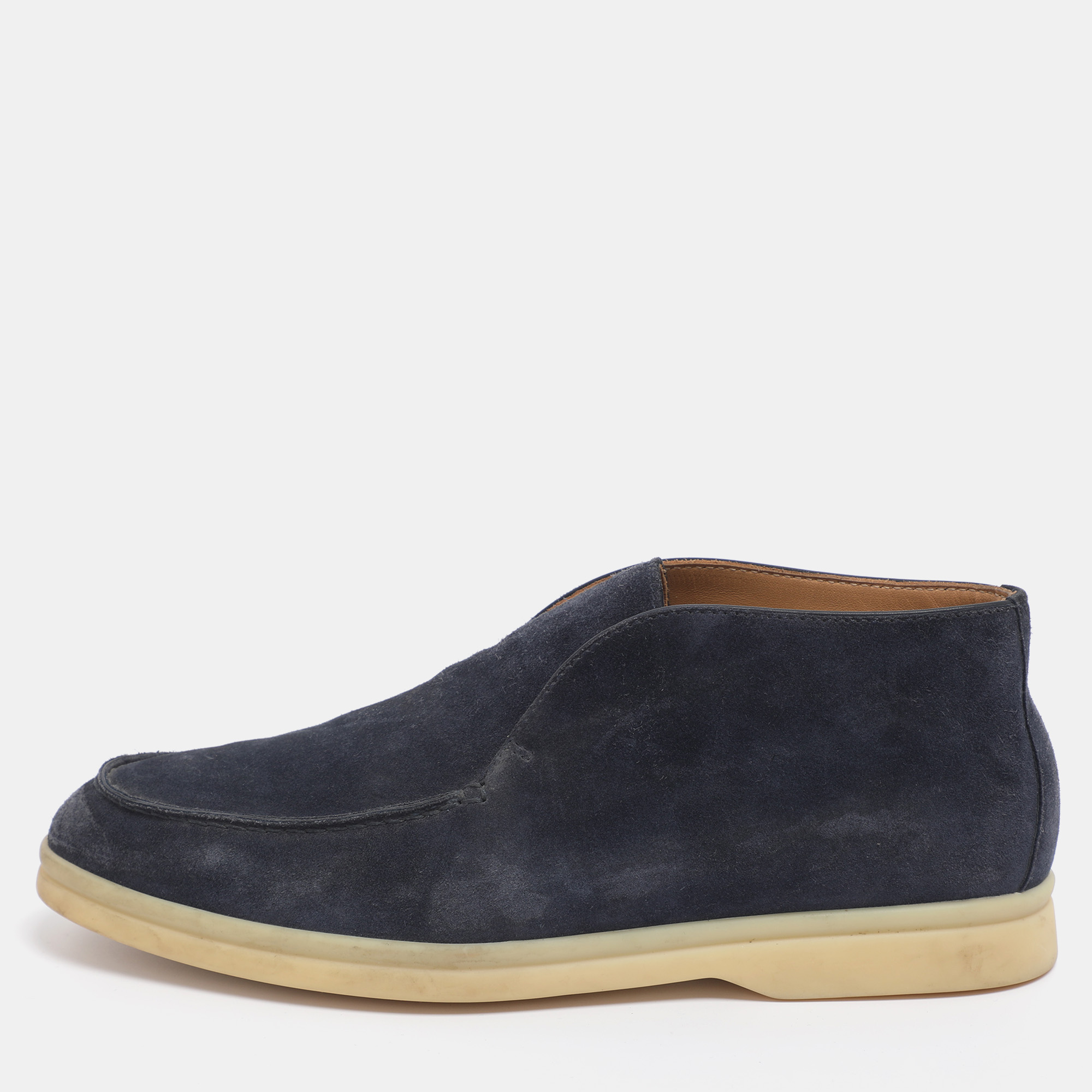 

Loro Piana Blue Suede Ankle Length Boots Size 35.5