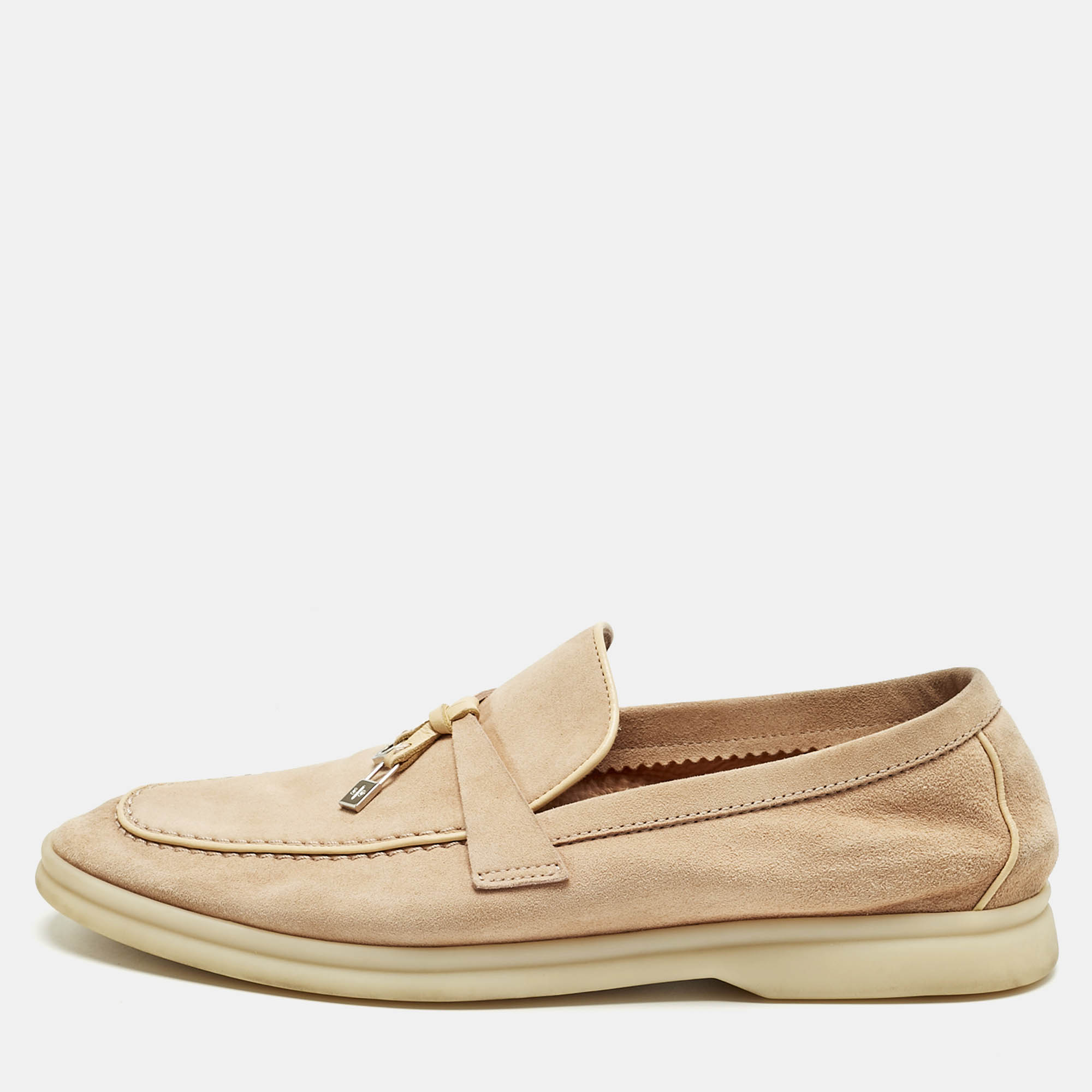 

Loro Piana Beige Suede Summer Walk Loafers Size