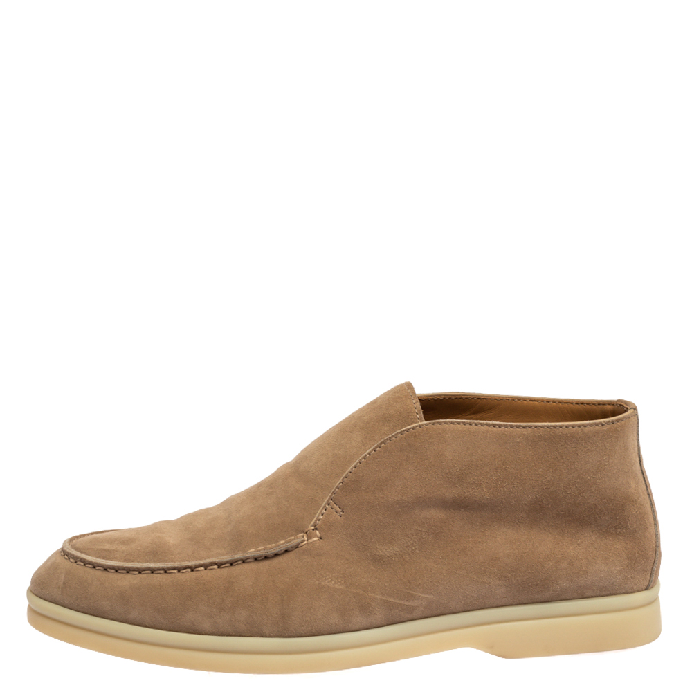 

Loro Piana Beige Suede Open Walk Ankle Boots Size