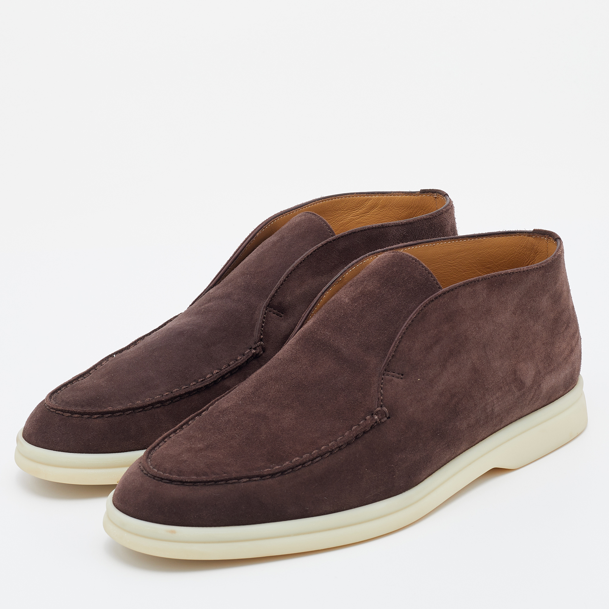 

Loro Piana Brown Suede Open Walk Ankle Boots Size