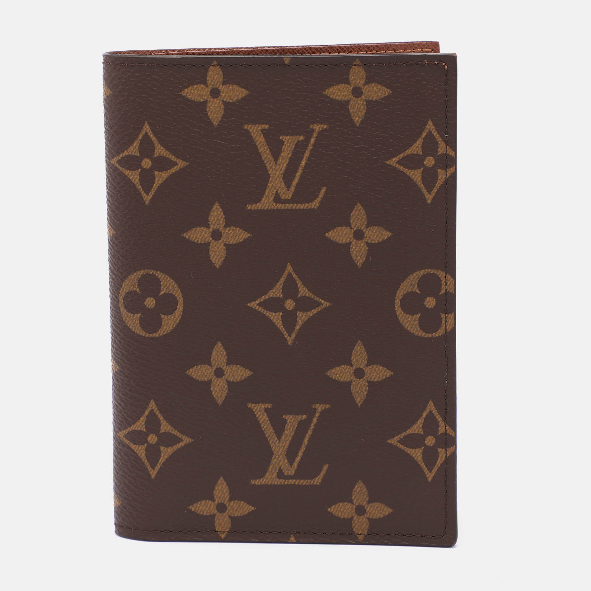 

Louis Vuitton Monogram Canvas Passport Cover, Brown