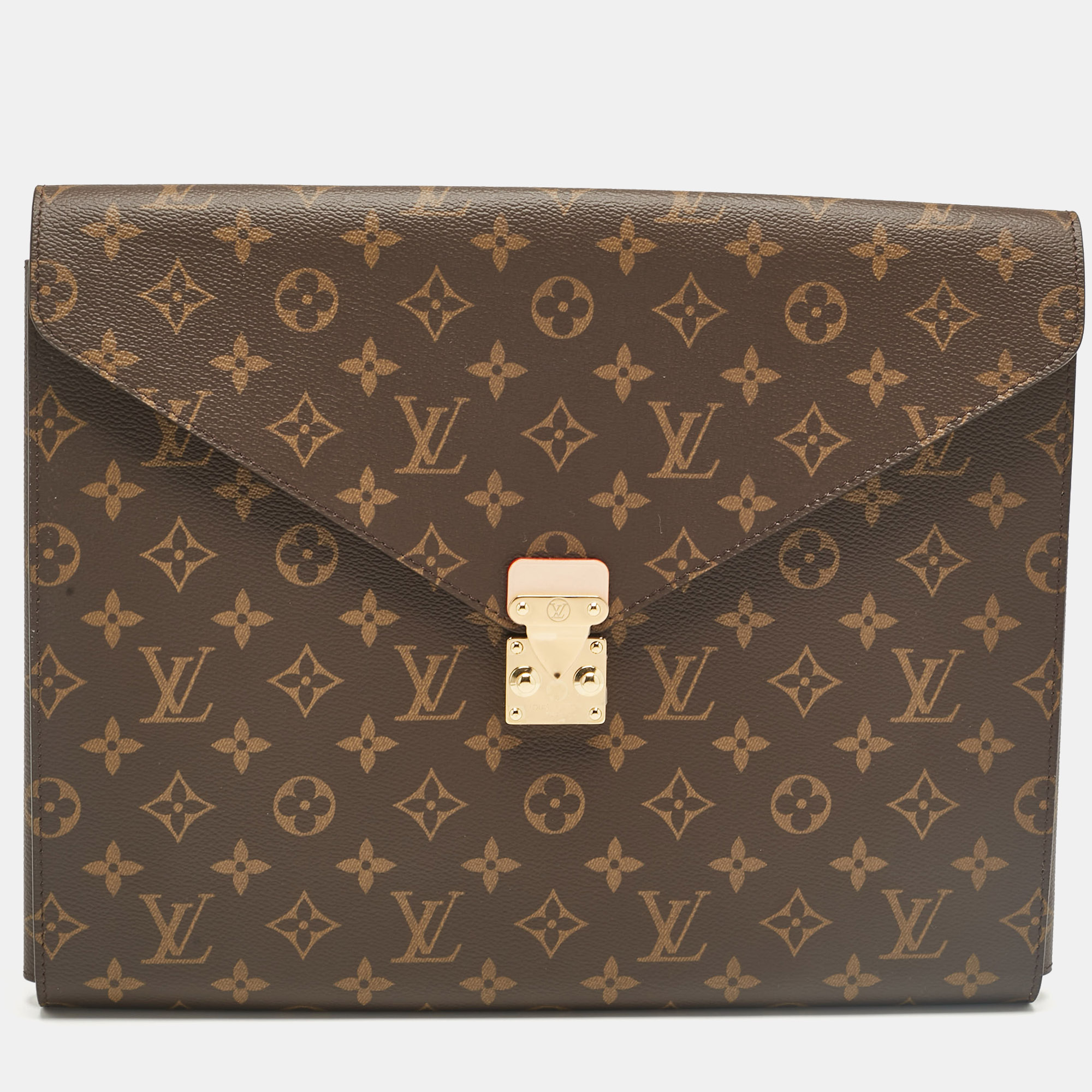 

Louis Vuitton Monogram Canvas Mark Folder, Brown