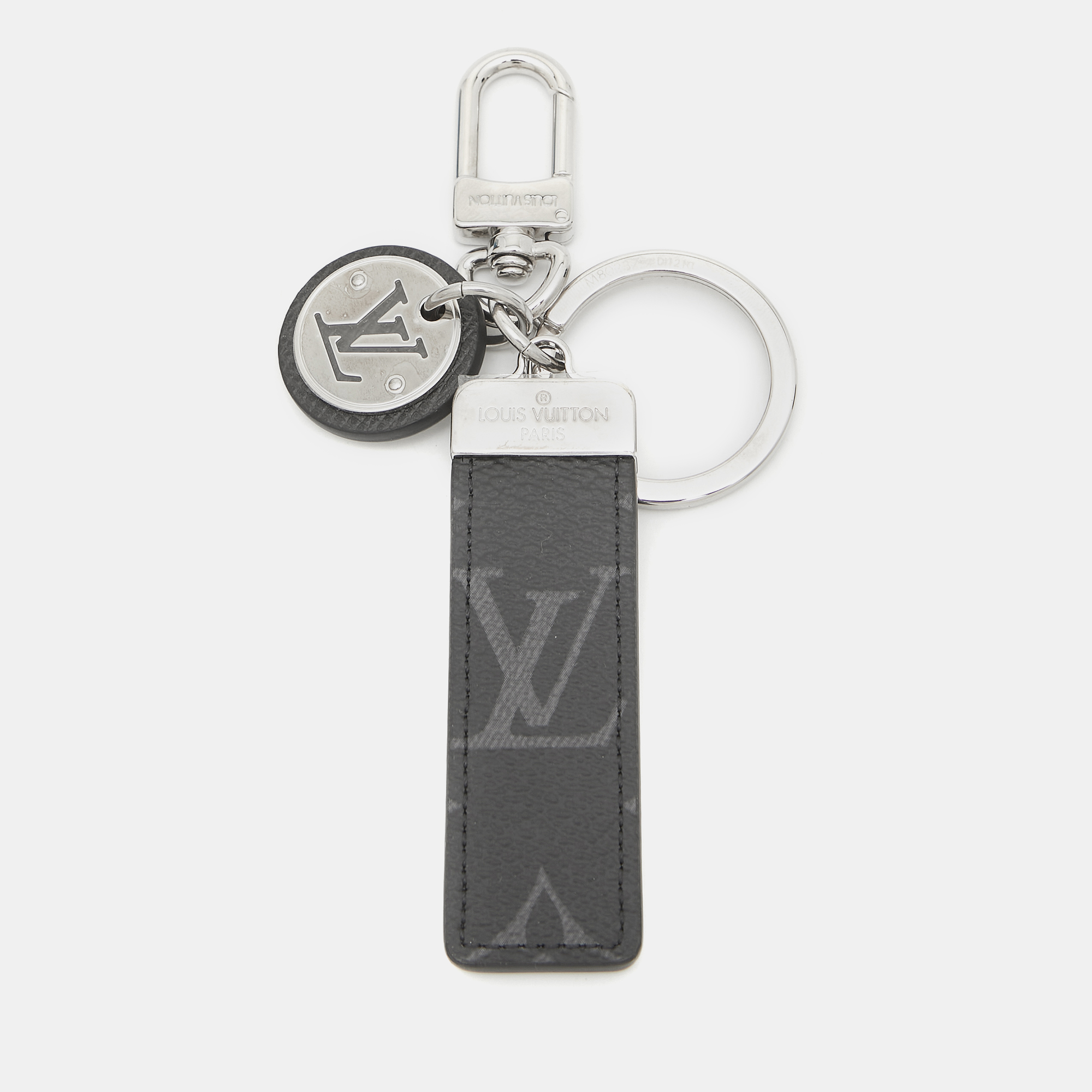 

Louis Vuitton Neo LV Monogram Eclipse Canvas Silver Tone Club Key Ring