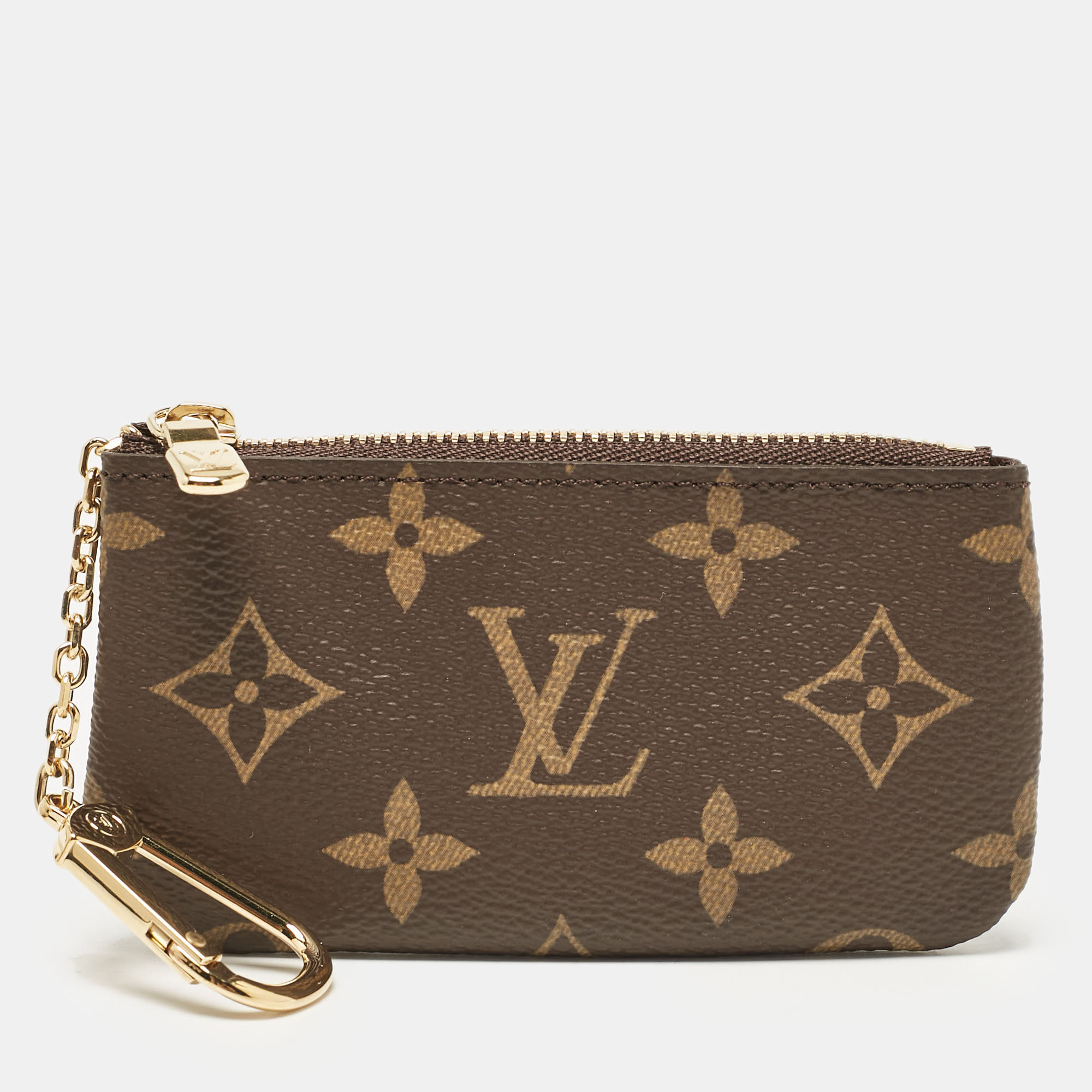 

Louis Vuitton Monogram Canvas Key Pouch, Brown