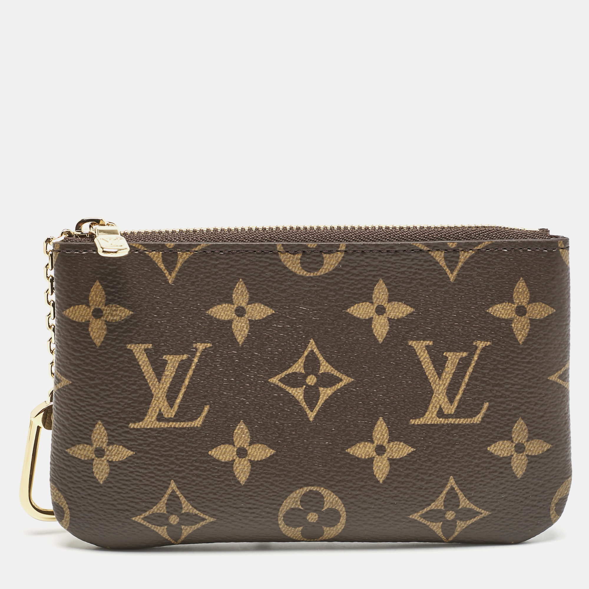 

Louis Vuitton Monogram Canvas Small Key Pouch, Brown