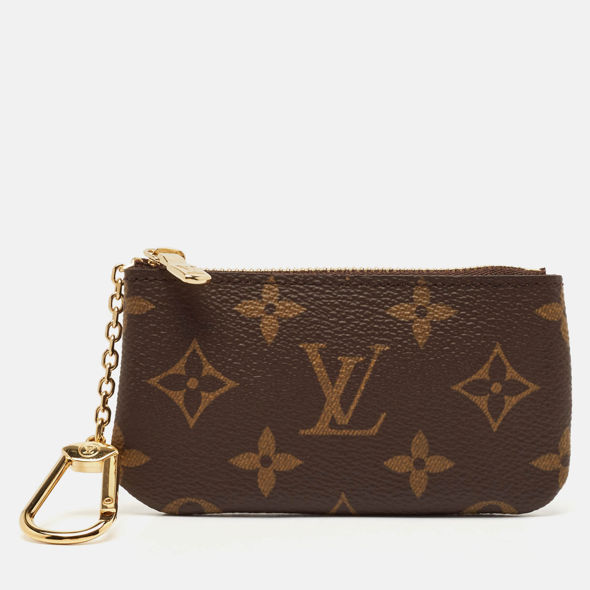 

Louis Vuitton Monogram Canvas Key Pouch, Brown