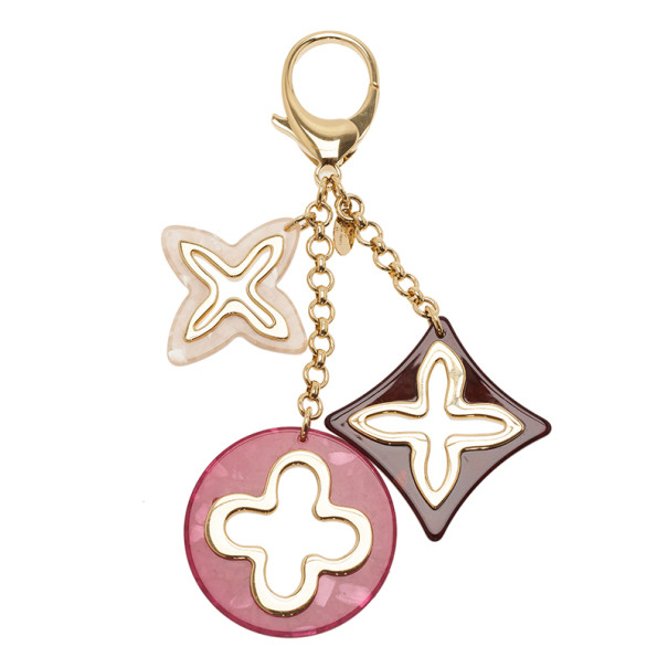 Louis Vuitton Insolence Bag Charm Pink White