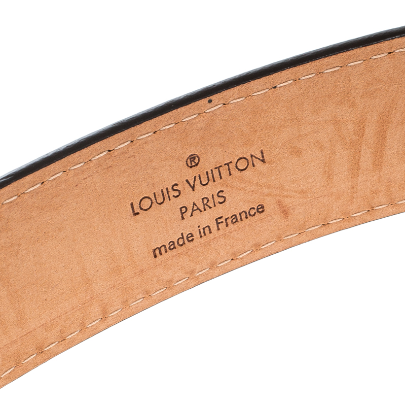 Louis Vuitton Damier Ebene Canvas Tresor Belt Size 95 cm Louis