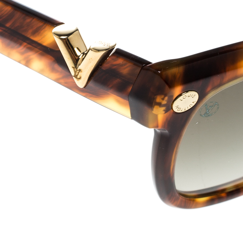 Louis Vuitton Honey Brown / Grey Z0901E Confidential Wayfarer Sunglasses Louis Vuitton | TLC