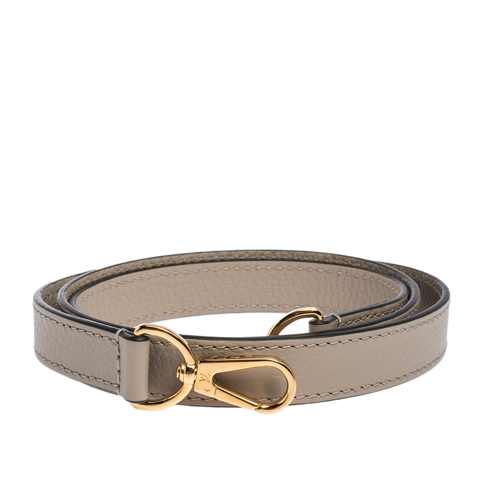 

Louis Vuitton Grey Leather Shoulder Strap