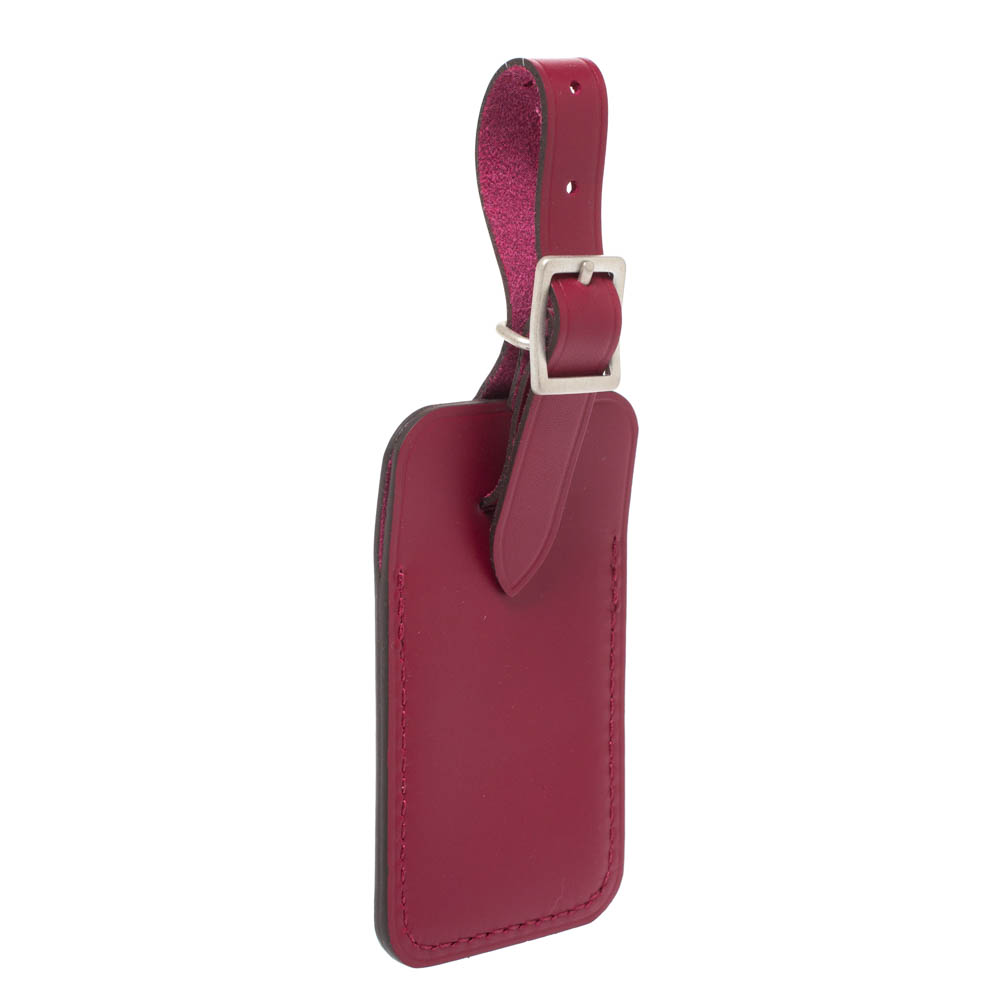 

Louis Vuitton Grenat Leather Luggage Name Tag, Red
