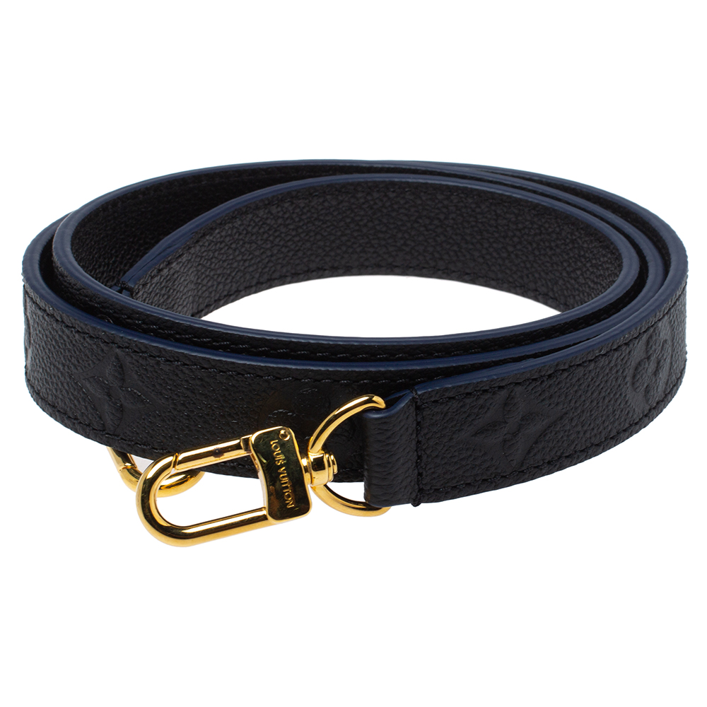 

Louis Black Monogram Leather Shoulder Strap