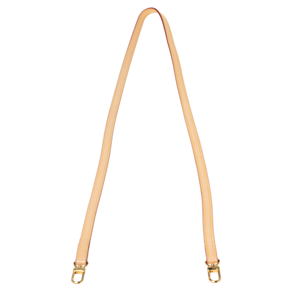 

Louis Vuitton Tan Leather Shoulder Strap, Beige