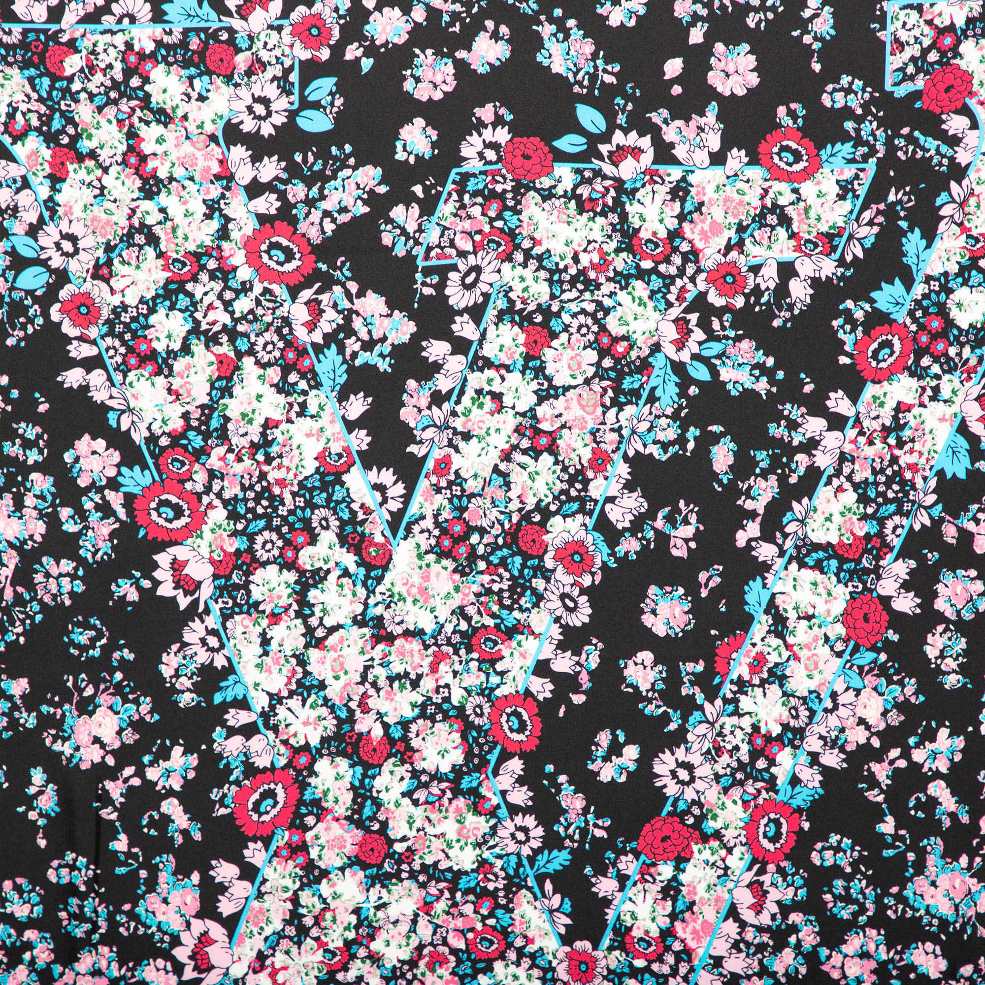 

Louis Vuitton Black Liberty Silk Scarf