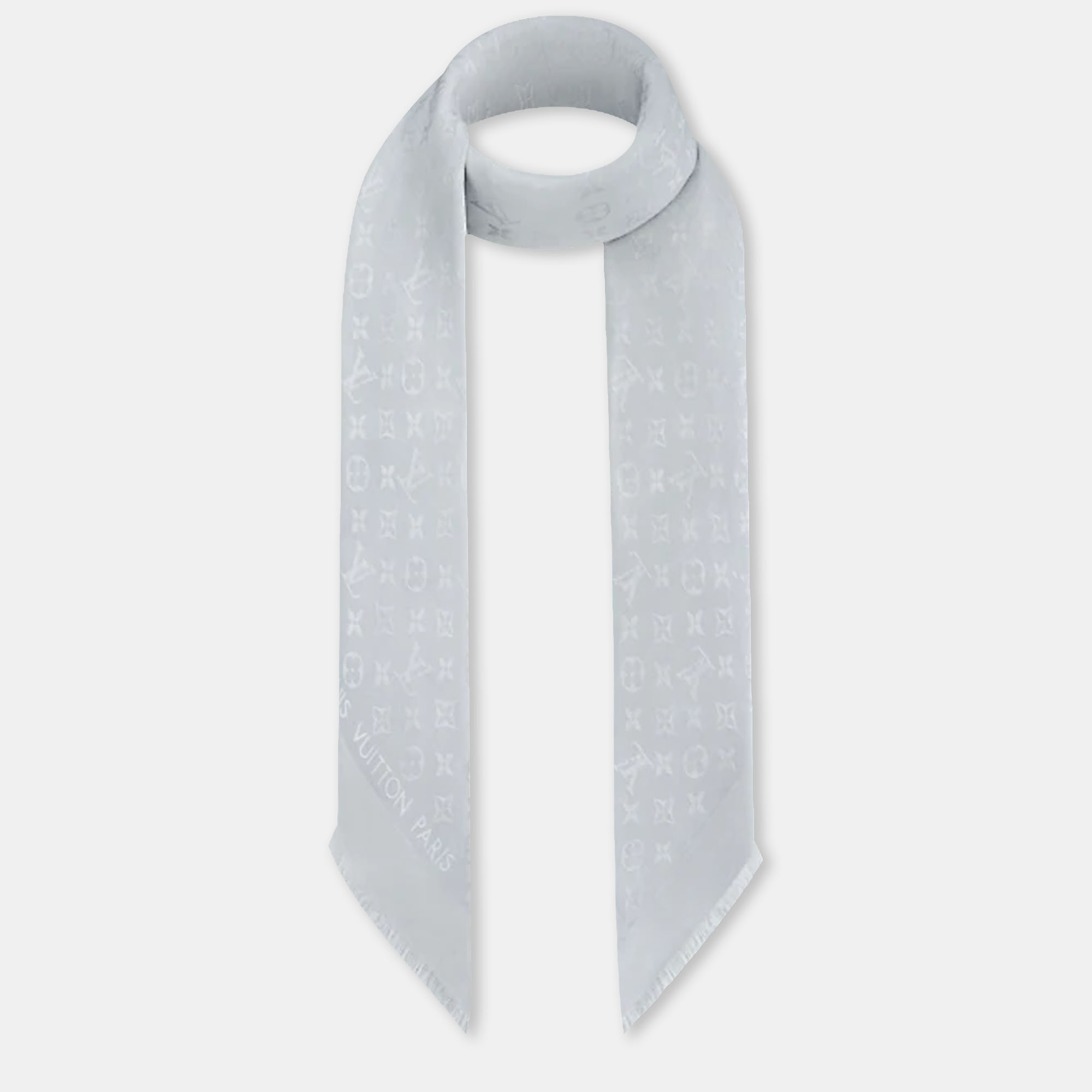 

Louis Vuitton Grey Classique Monogram Shawl