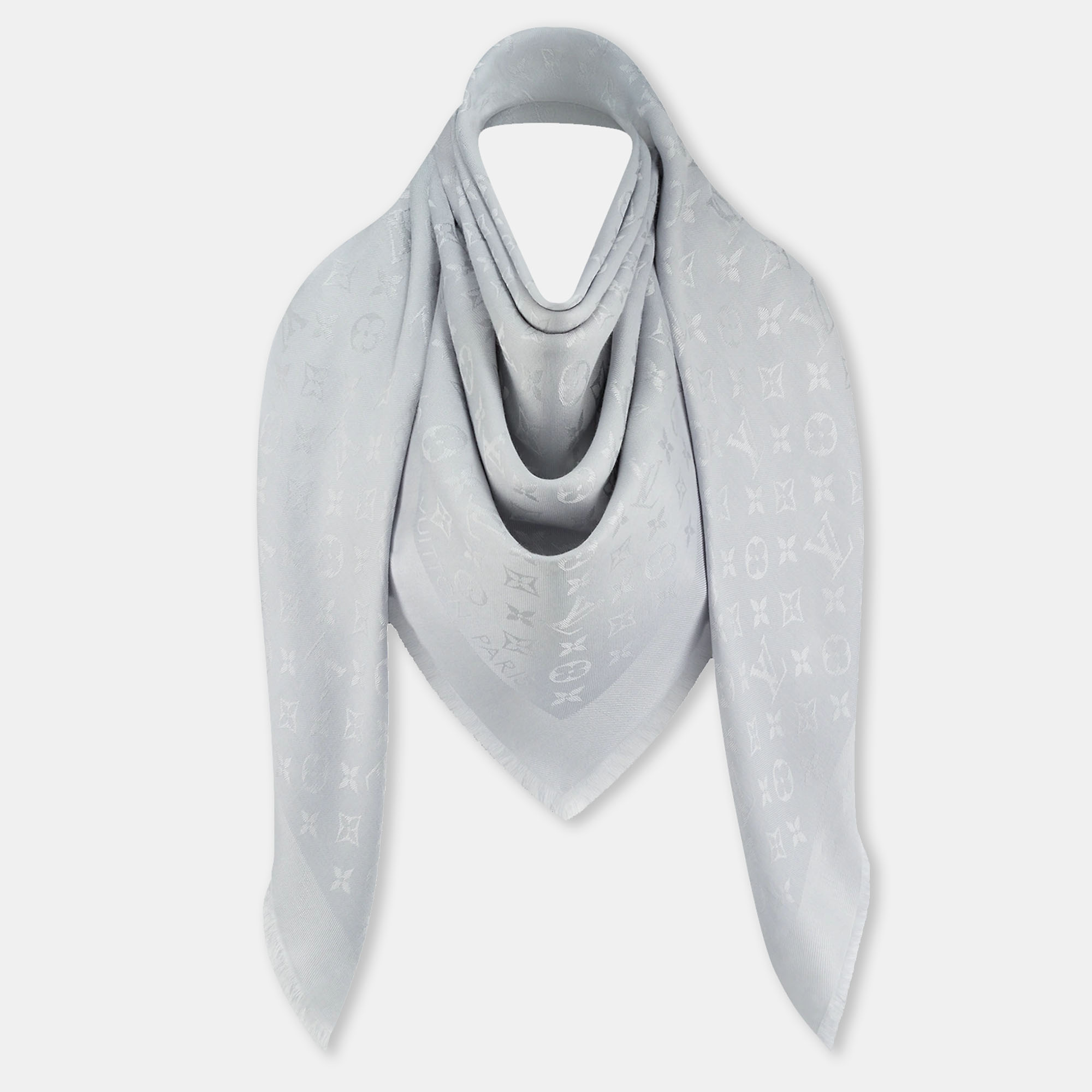 Louis Vuitton Grey Monogram Shawl – The Dresser London