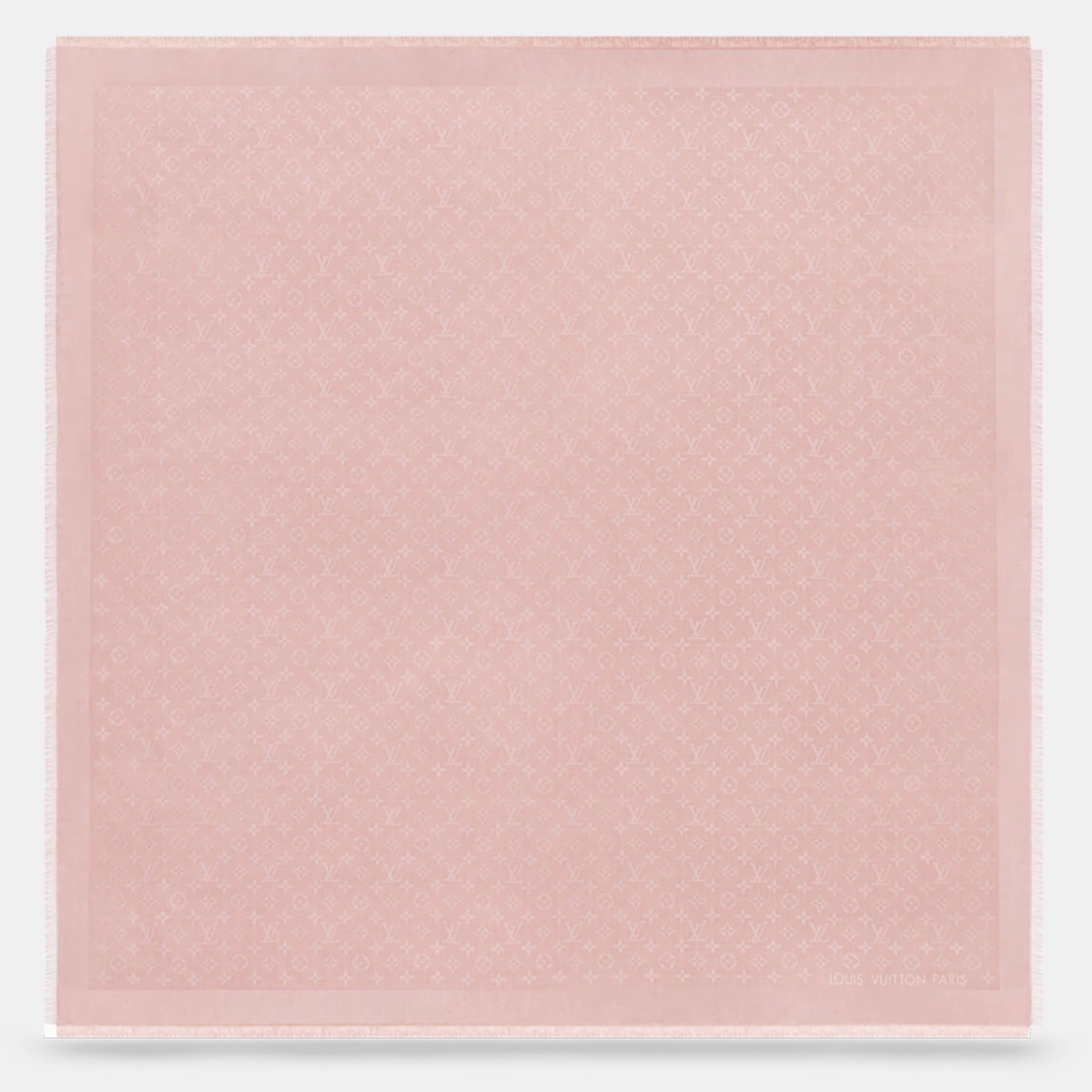 

Louis Vuitton Velvet Rose Monogram Shine Shawl, Pink