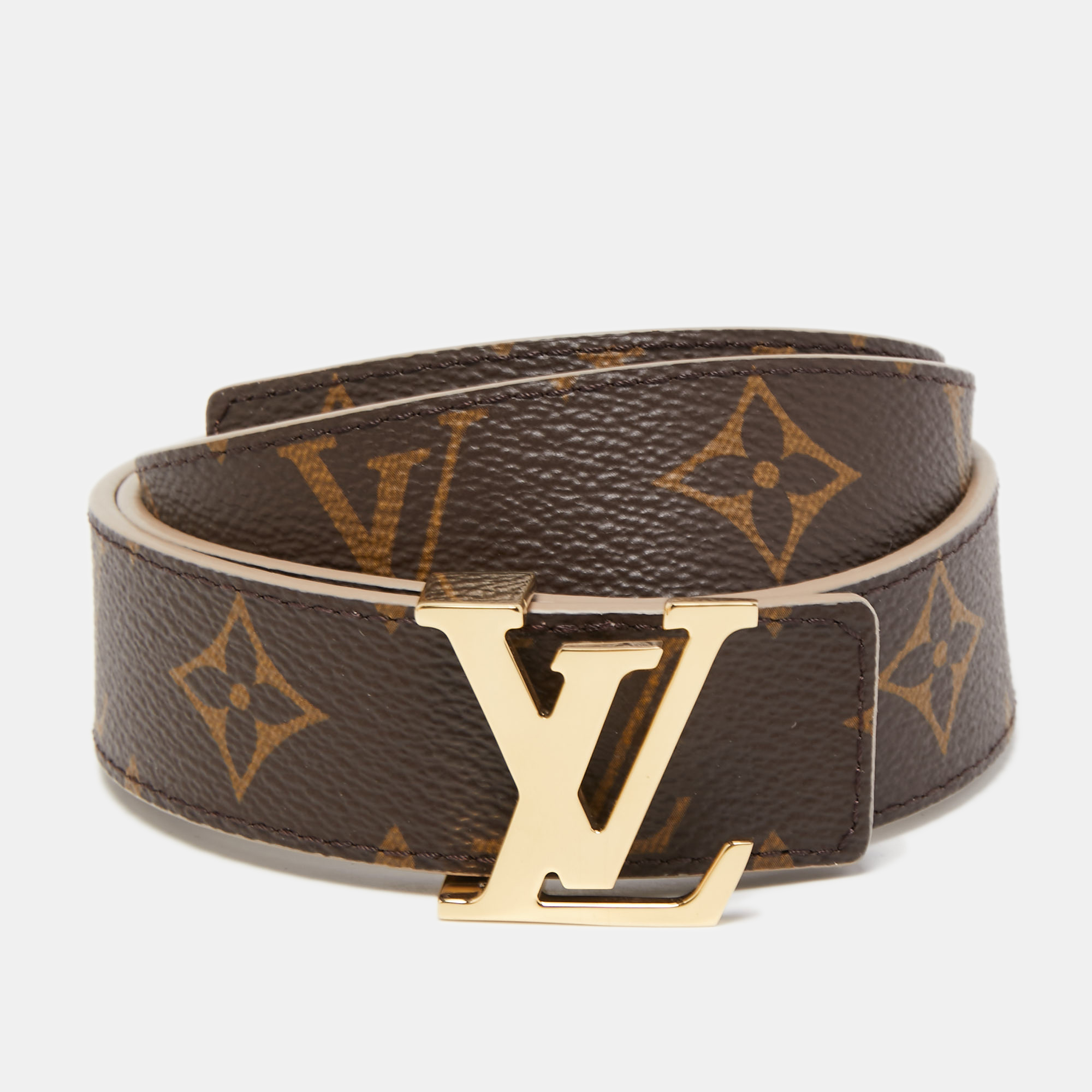 Louis Vuitton Monogram Canvas LV Initiales Belt Reversible Size 80