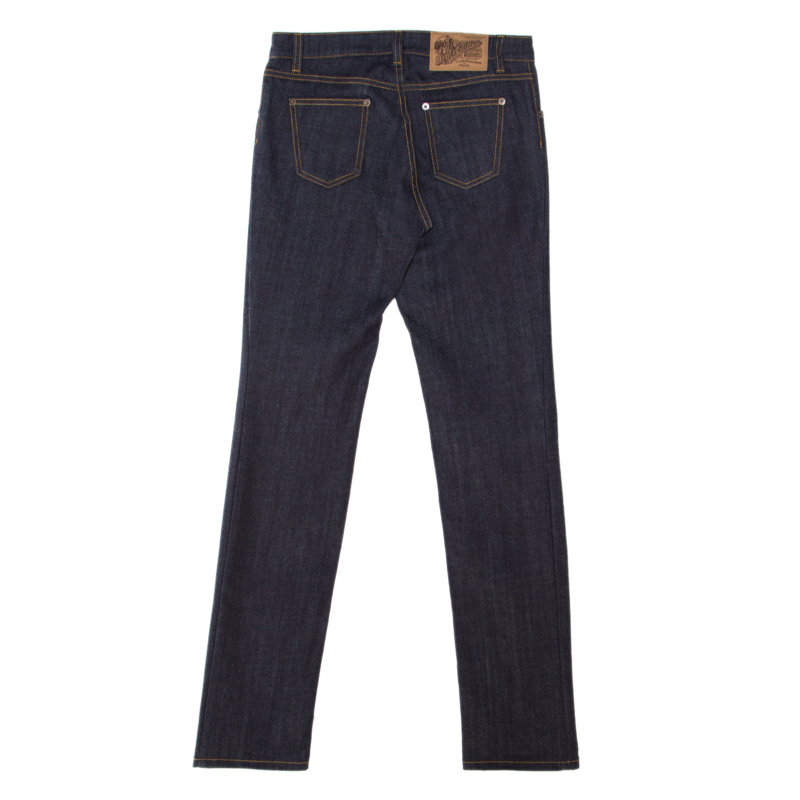 

Louis Vuitton Indigo Dark Wash Denim Straight Fit Jeans, Blue