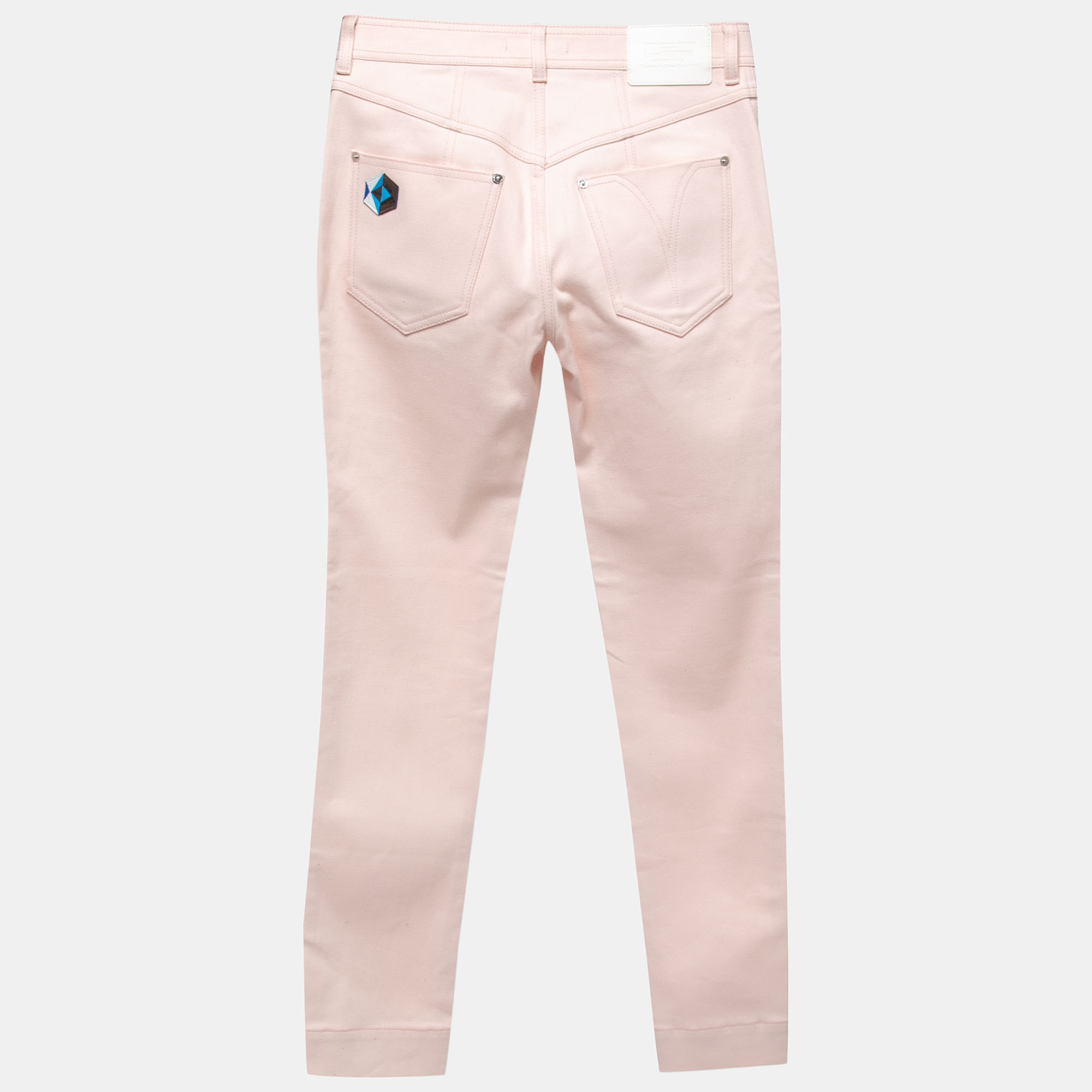 

Louis Vuitton Pink Denim Patch Detail Jeans  Waist 29