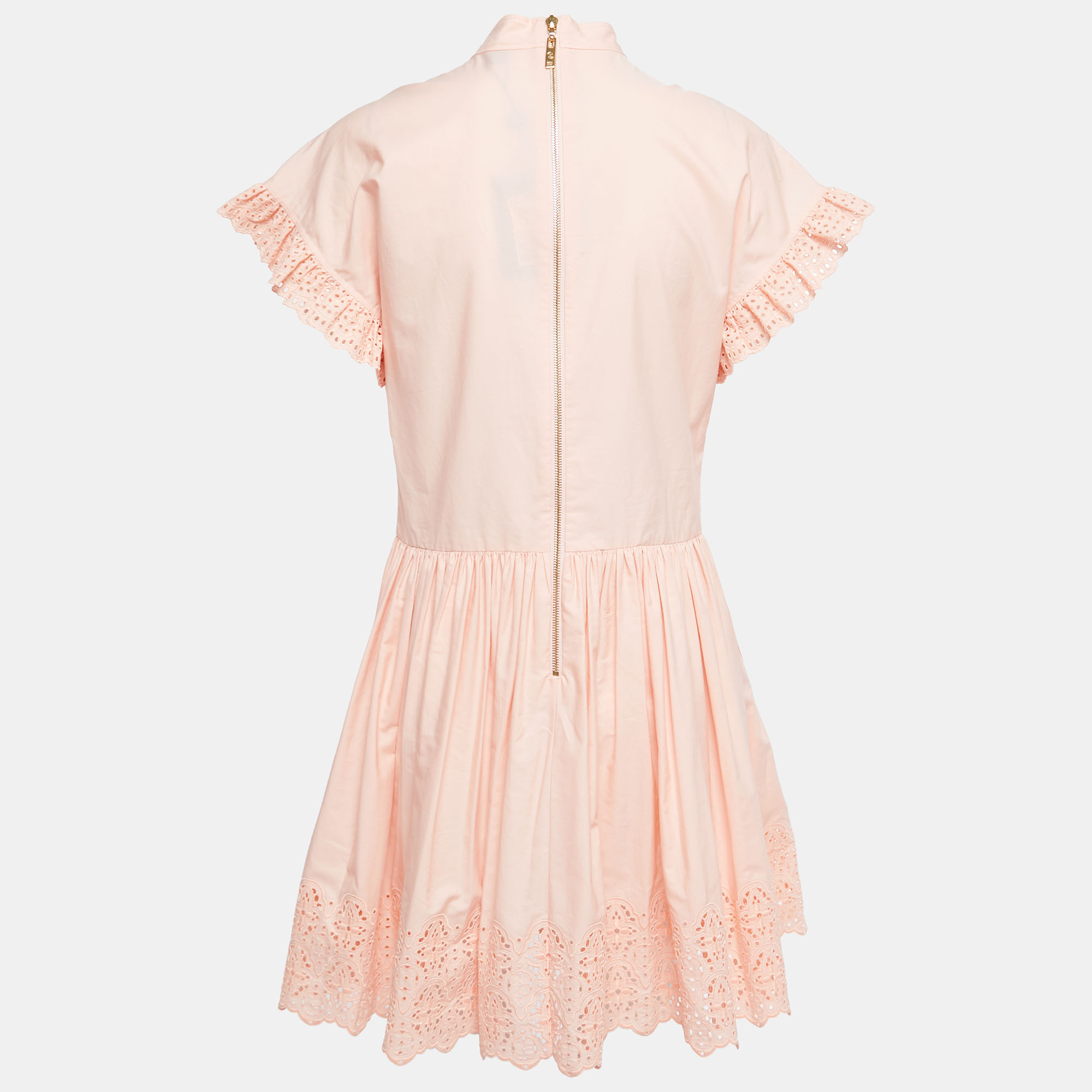 

Louis Vuitton Pink Cotton Frilled Mini Dress