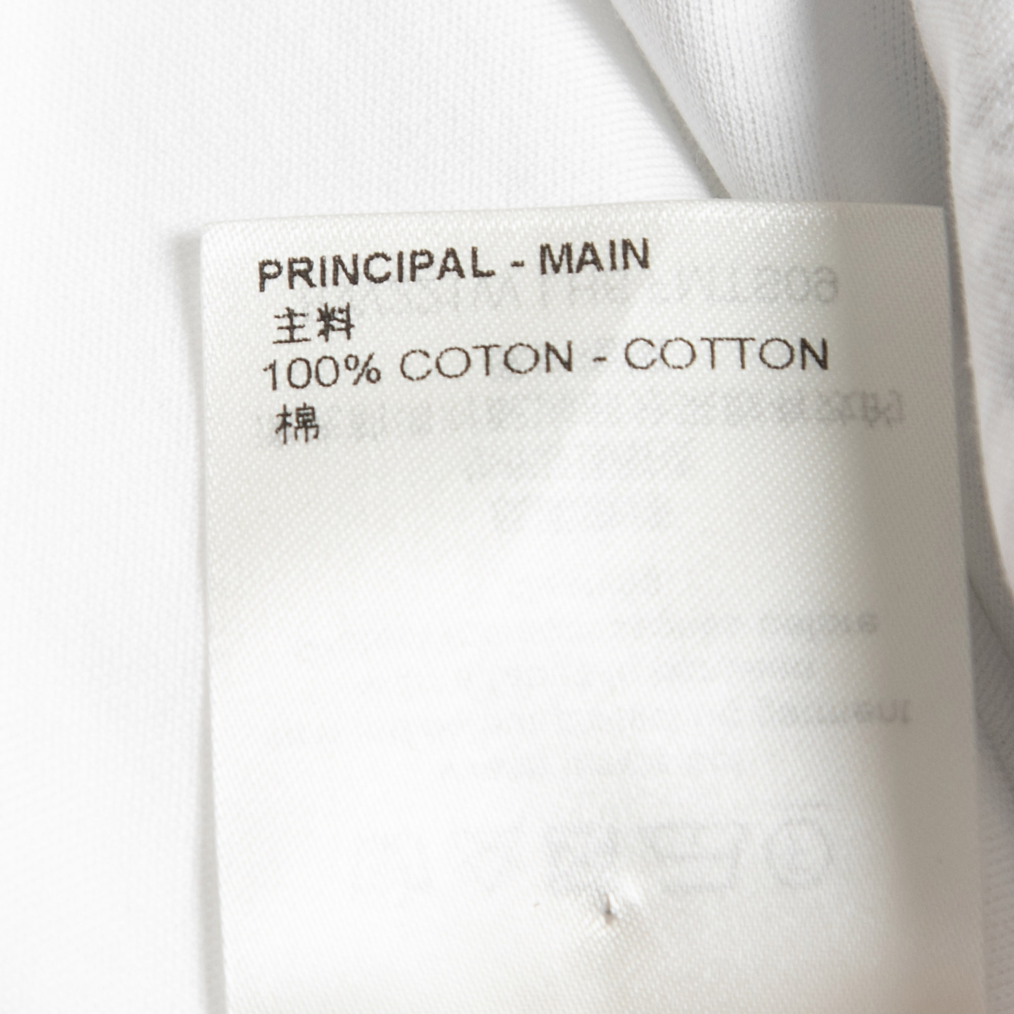 Louis Vuitton White Chain Printed Cotton Half Sleeve Crew Neck T