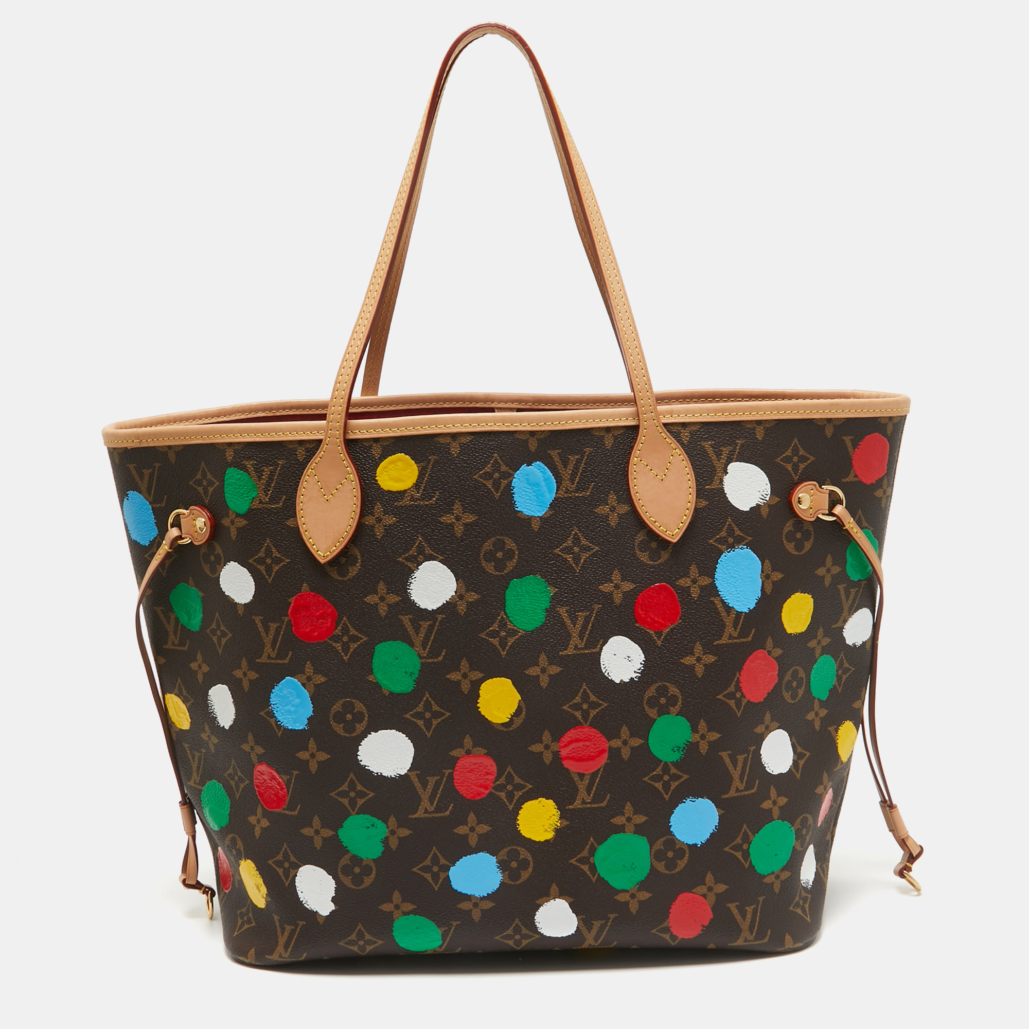 

Louis Vuitton x Yayoi Kusama Monogram Dots Canvas Neverfull MM Bag, Brown