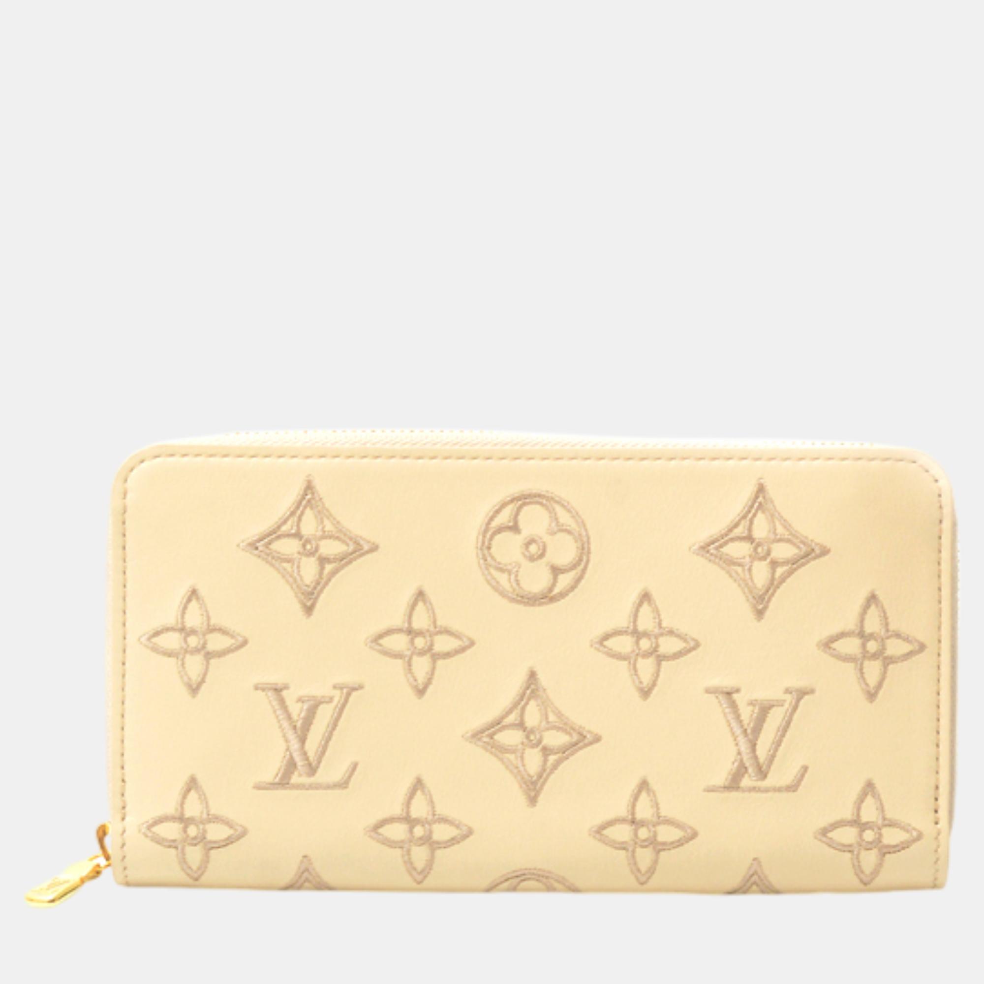 

Louis Vuitton Monogram Zippy Wallet Broderie Anglaise Collection M82471 Beige Canvas