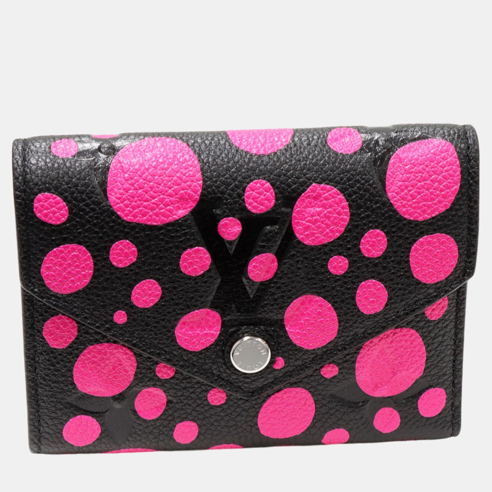 

Louis Vuitton Black/Pink Infinity Dots Wallet