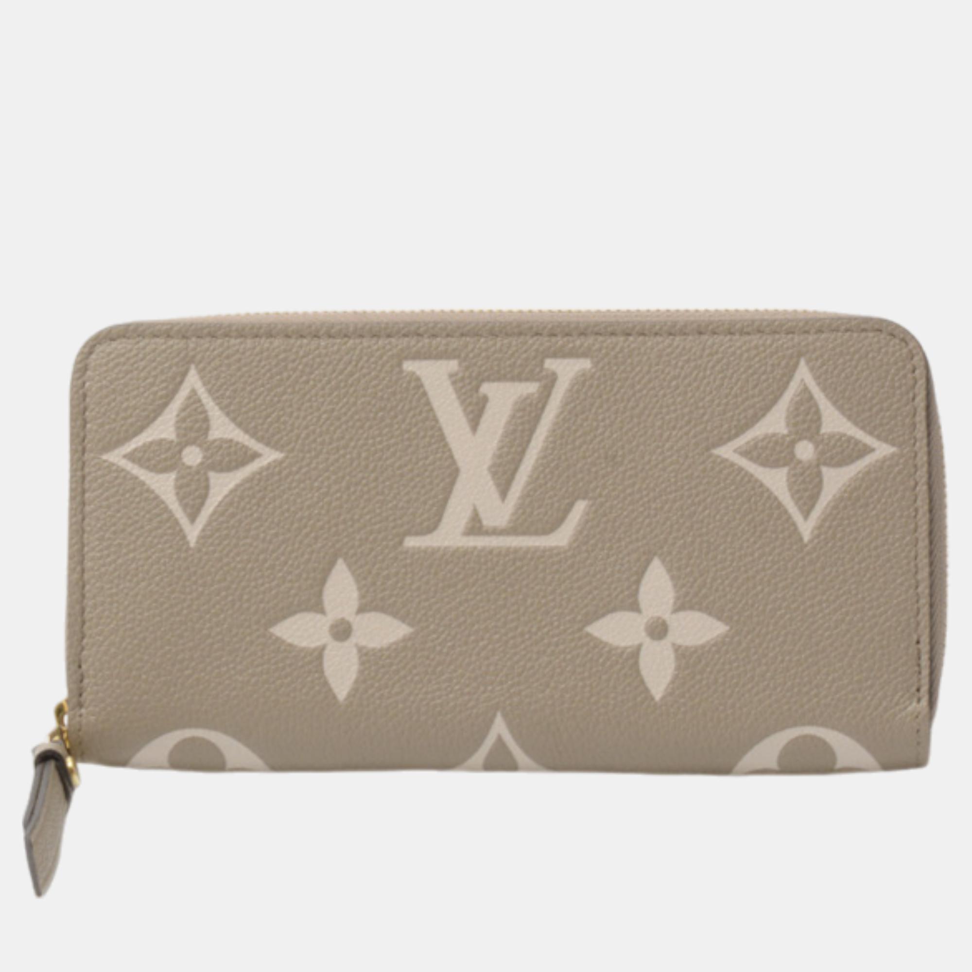 

Louis Vuitton Monogram Empreinte Zippy Wallet M69794 Brown Canvas