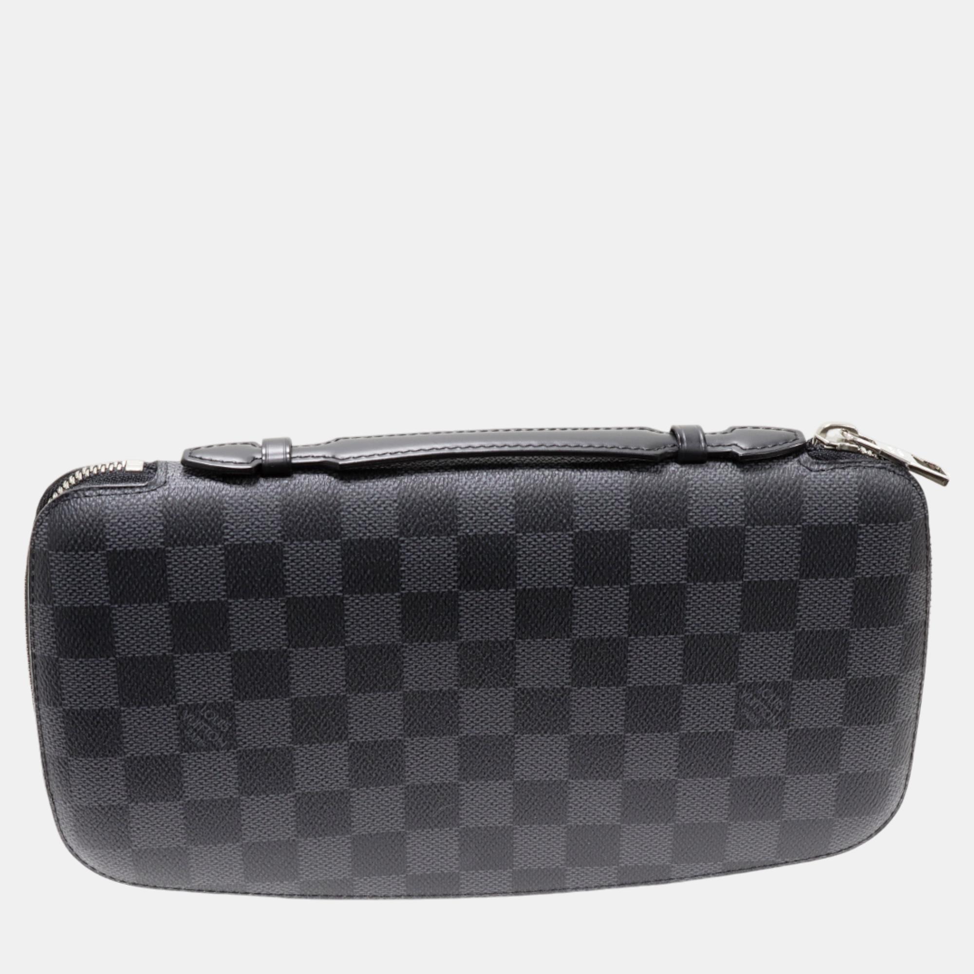 

Louis Vuitton Damier Graphite Long Wallet N48255 Canvas, Black